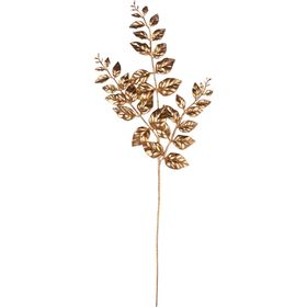 Haste Folhas 60cm Dourada
