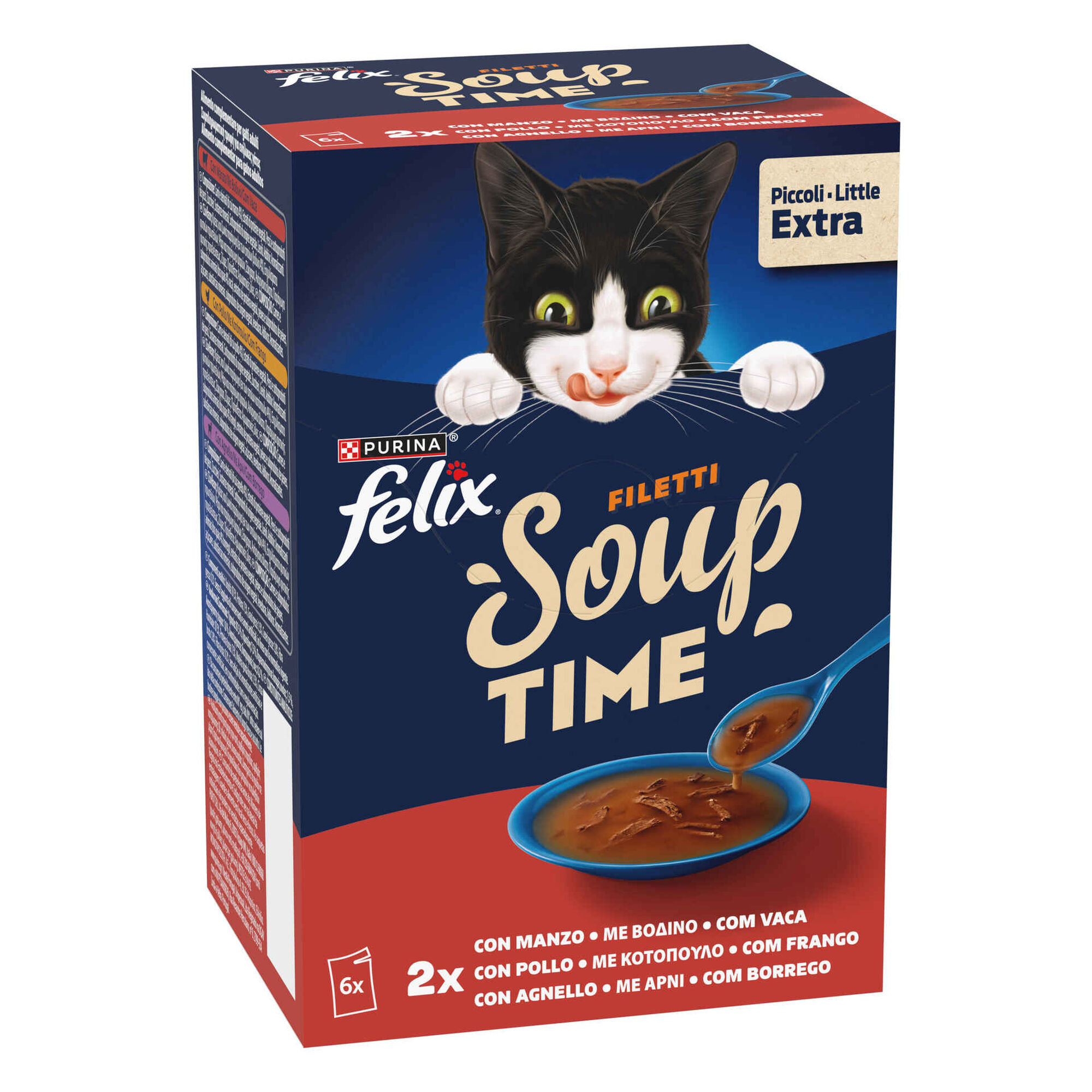 Comida H&uacute;mida para Gato Soup Filetti Sele&ccedil;&atilde;o do Campo Purina Felix