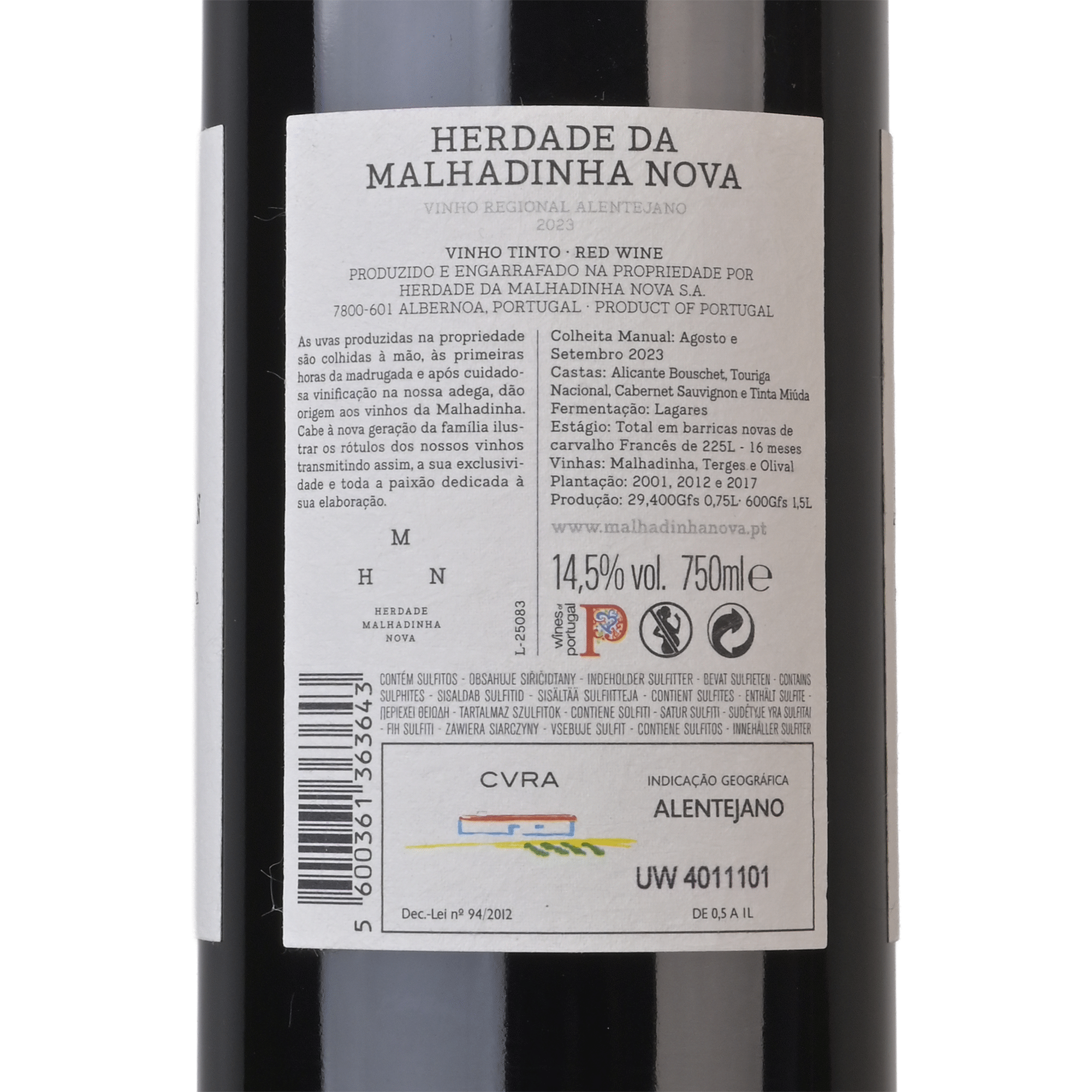 Malhadinha Alentejano Vinho Tinto
