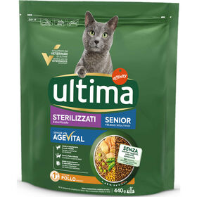 Ra&ccedil;&atilde;o para Gato S&eacute;nior Esterilizado Frango Affinity Ultima