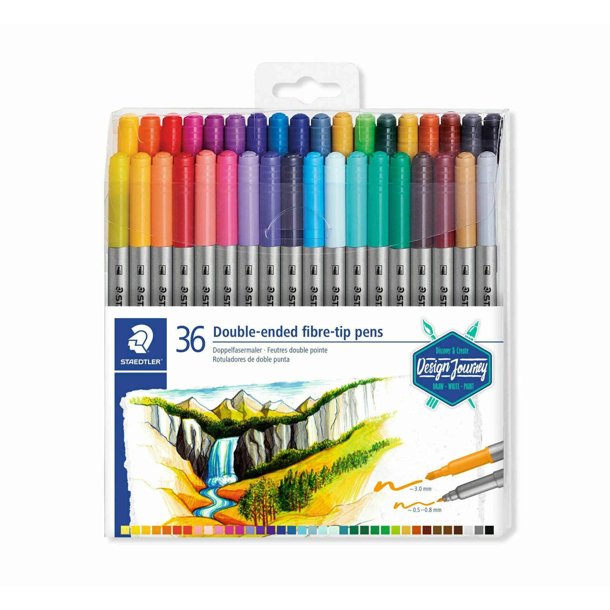 Marcadores de Colorir Ponta Dupla Fina e Pincel Marcadores de Colorir Ponta Dupla Fina e Pincel