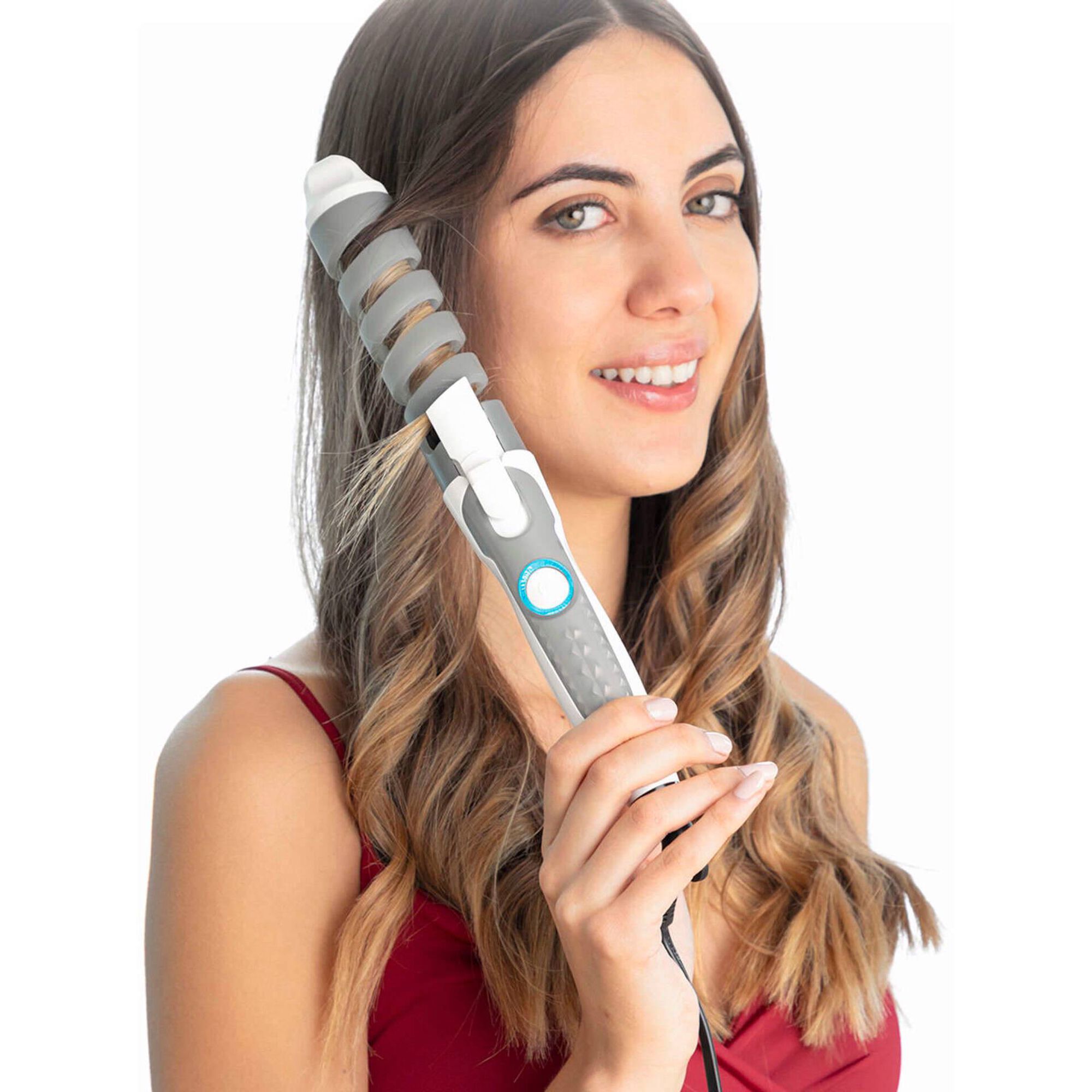 Modelador de Carac&oacute;is em Espiral com Revestimento Cer&acirc;mico Spihair InnovaGoods