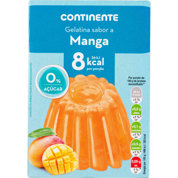Gelatina em Pó Manga sem Açúcar Continente