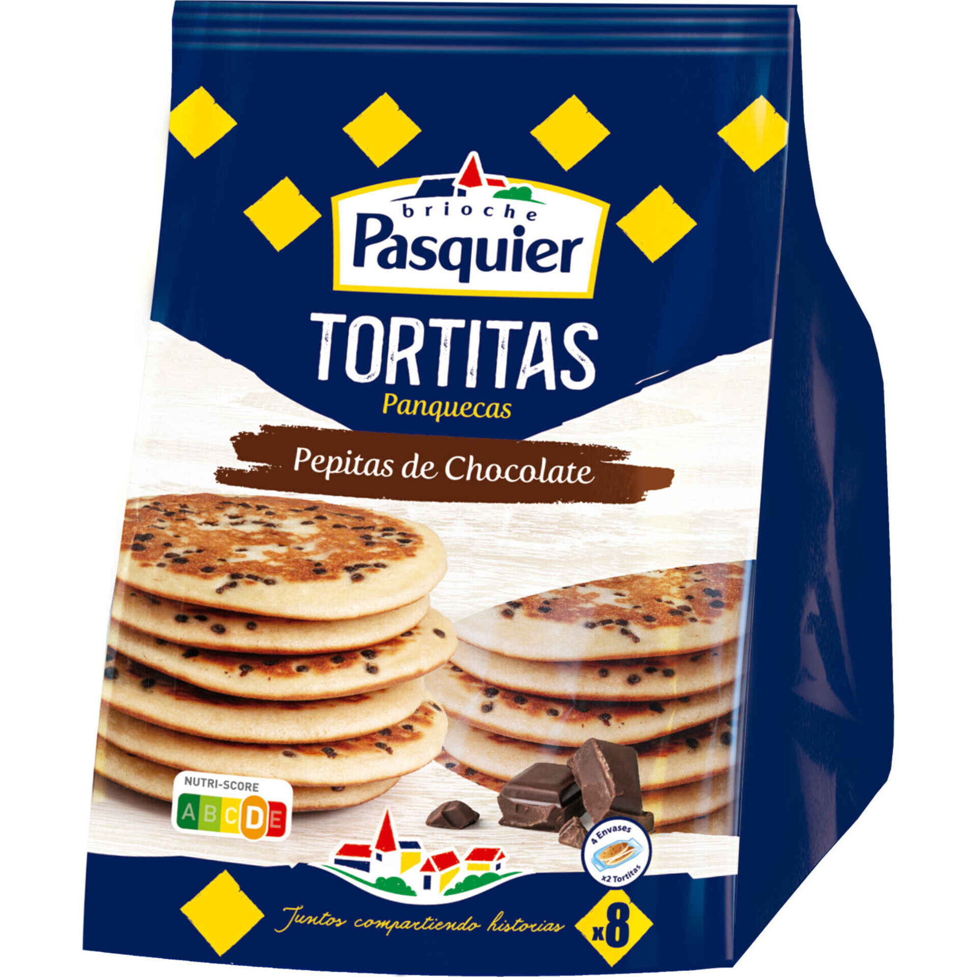 Panquecas com Pepitas de Chocolate Brioche Pasquier