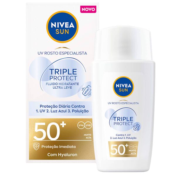 Protetor Solar Creme Fluído FPS 50+ Nivea Sun