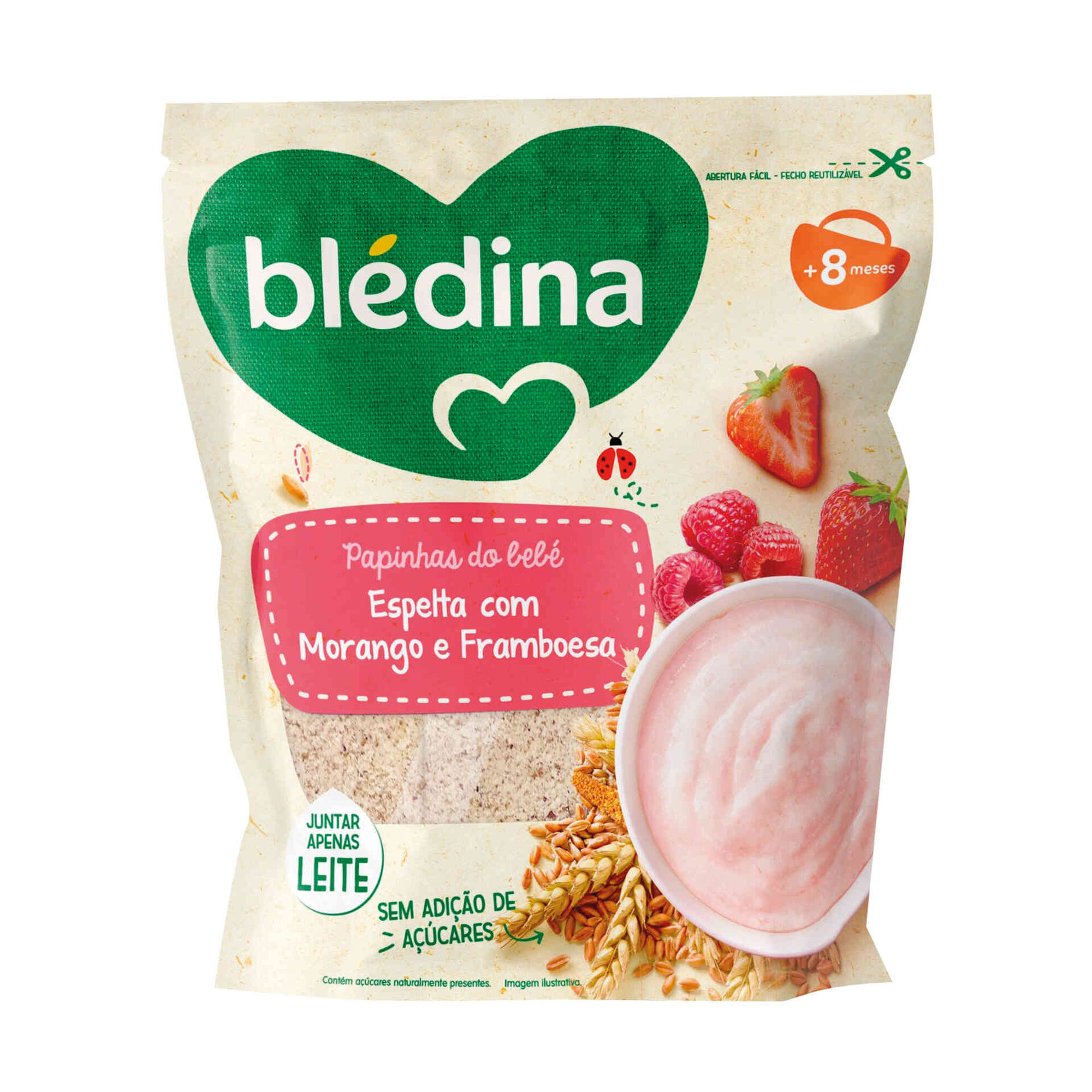 Papa Infantil Não Láctea Espelta, Morango e Framboesa +8 Meses Papa Infantil Não Láctea Espelta, Morango e Framboesa +8 Meses