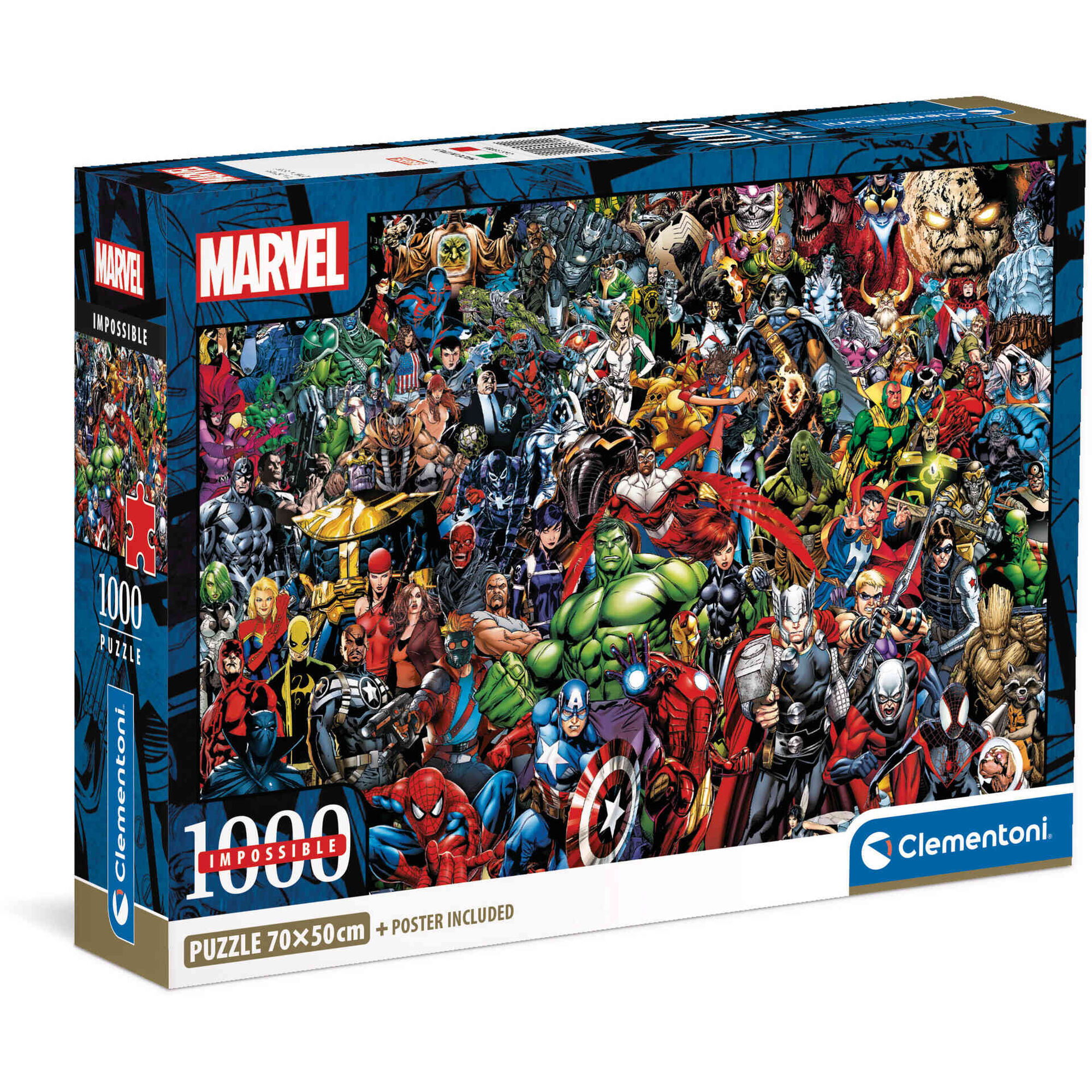 Clementoni - Puzzle Marvel 1000 Pe&ccedil;as (v&aacute;rios modelos)