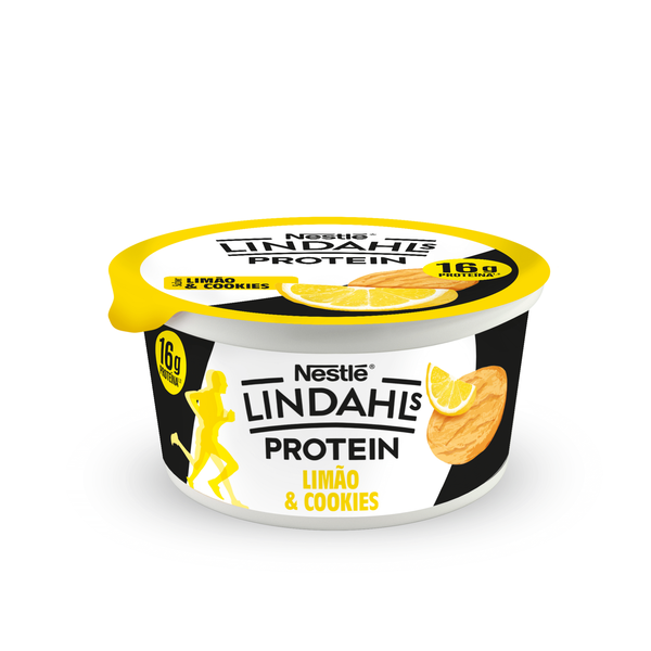 Iogurte Proteína Limão e Cookies Lindahls