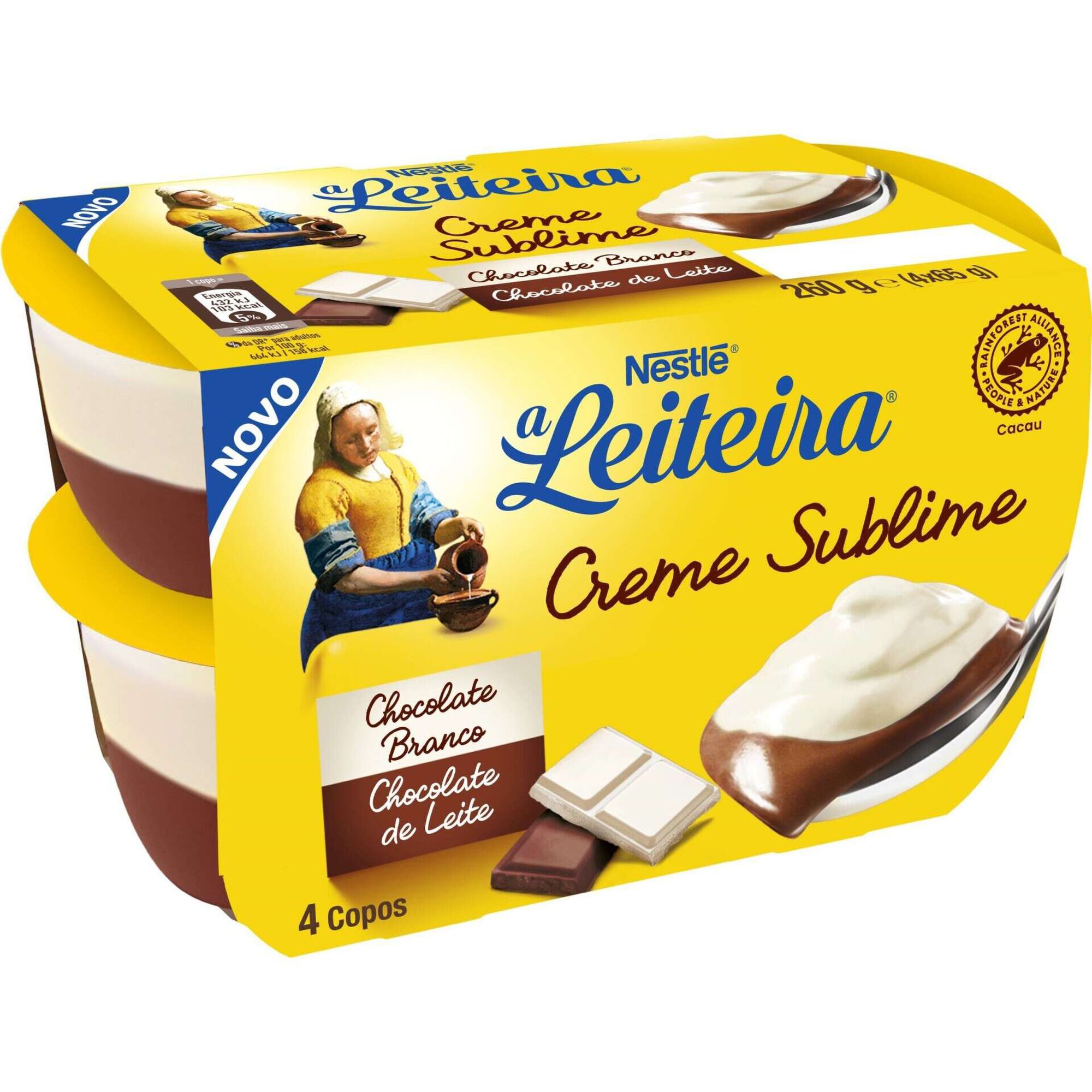 Sobremesa Creme Sublime Duo Chocolate A Leiteira