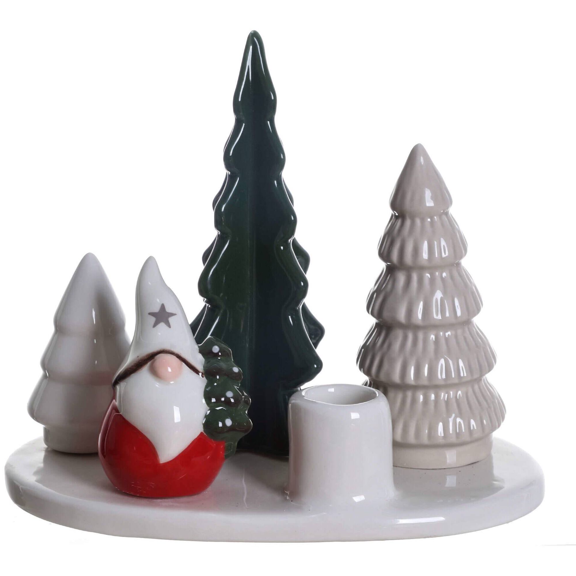 Suporte Vela Árvores e Pai Natal