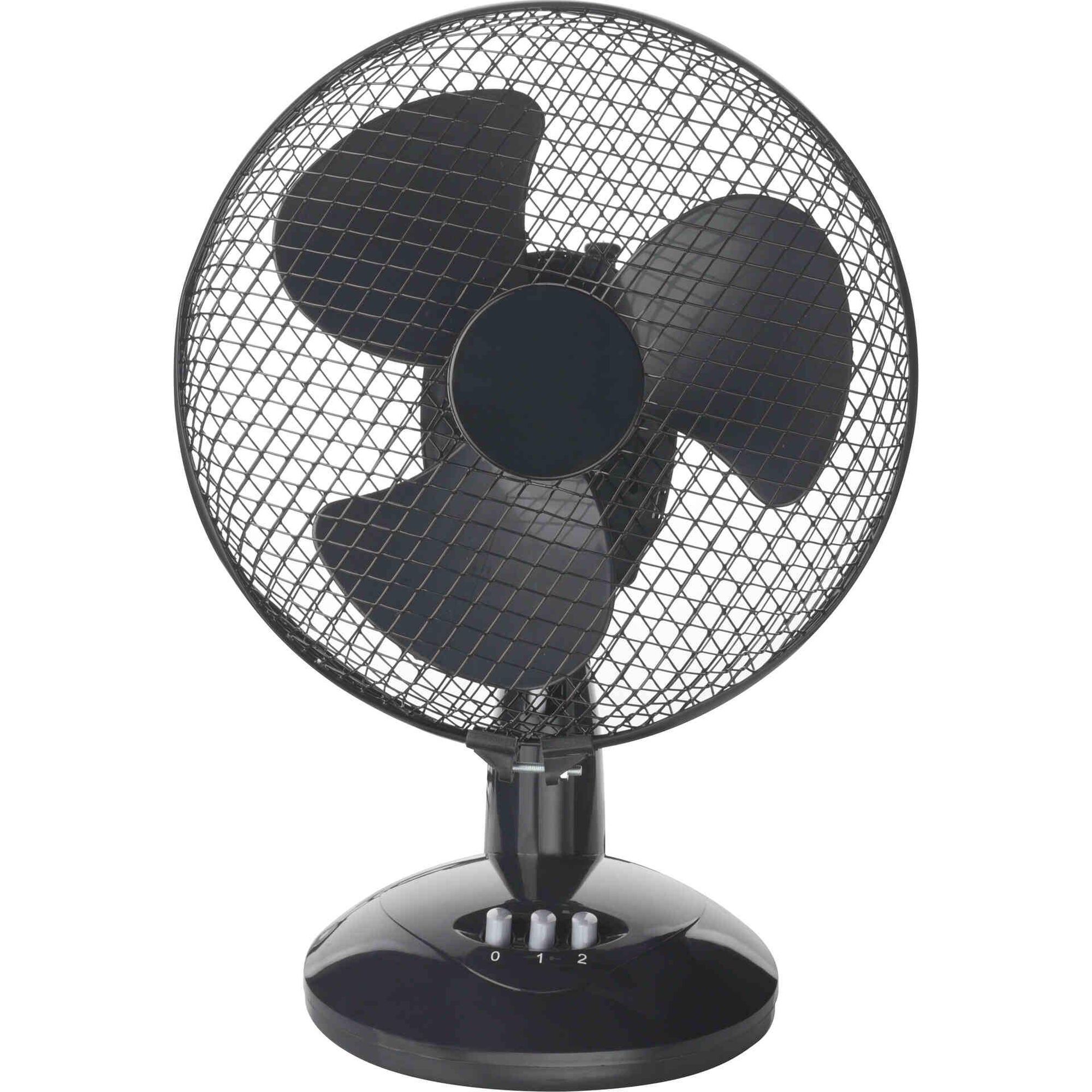 Ventoinha de Mesa 26cm 30W Preto Bazar&atilde;o