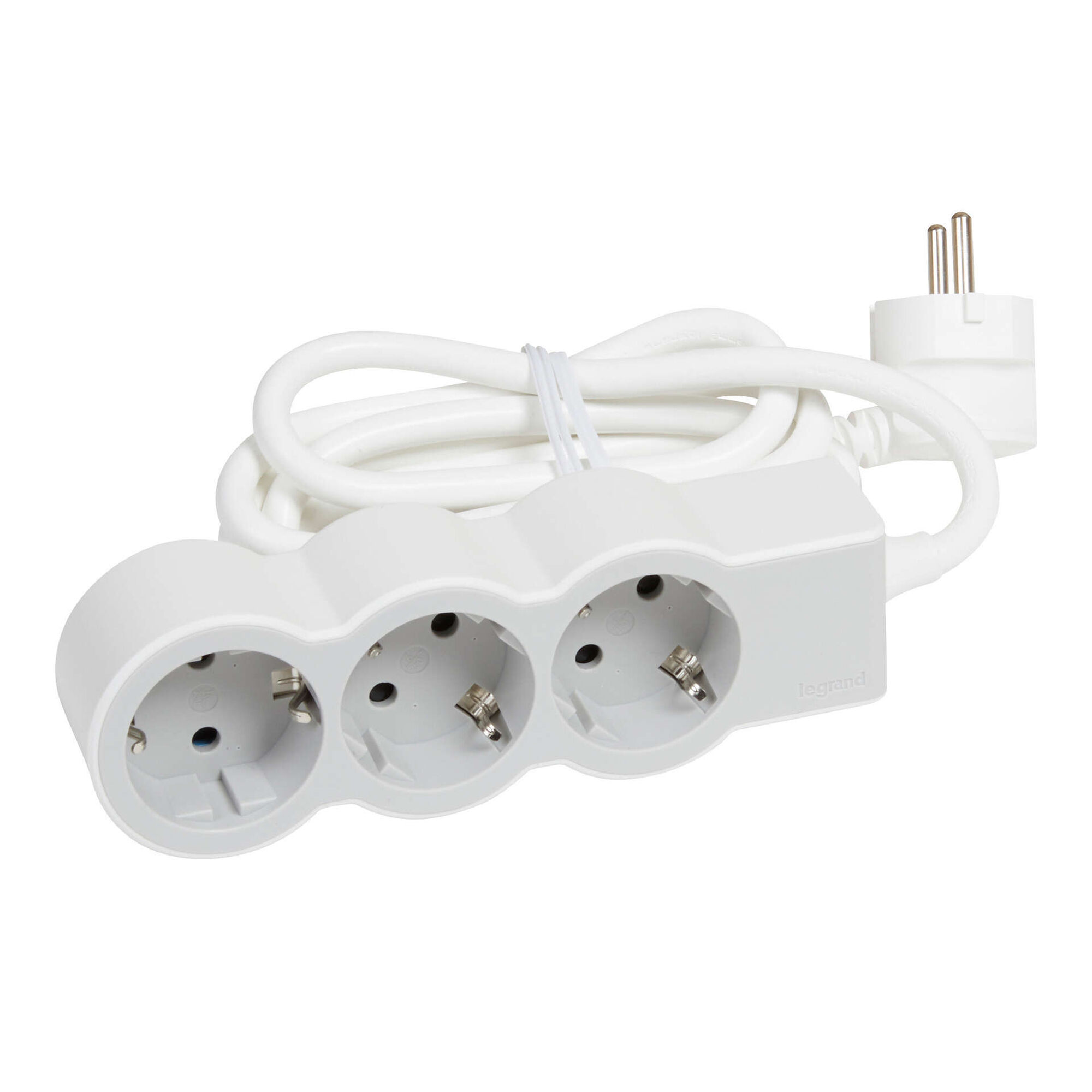 Bloco 3 Tomadas sem Interruptor 3mts Branco