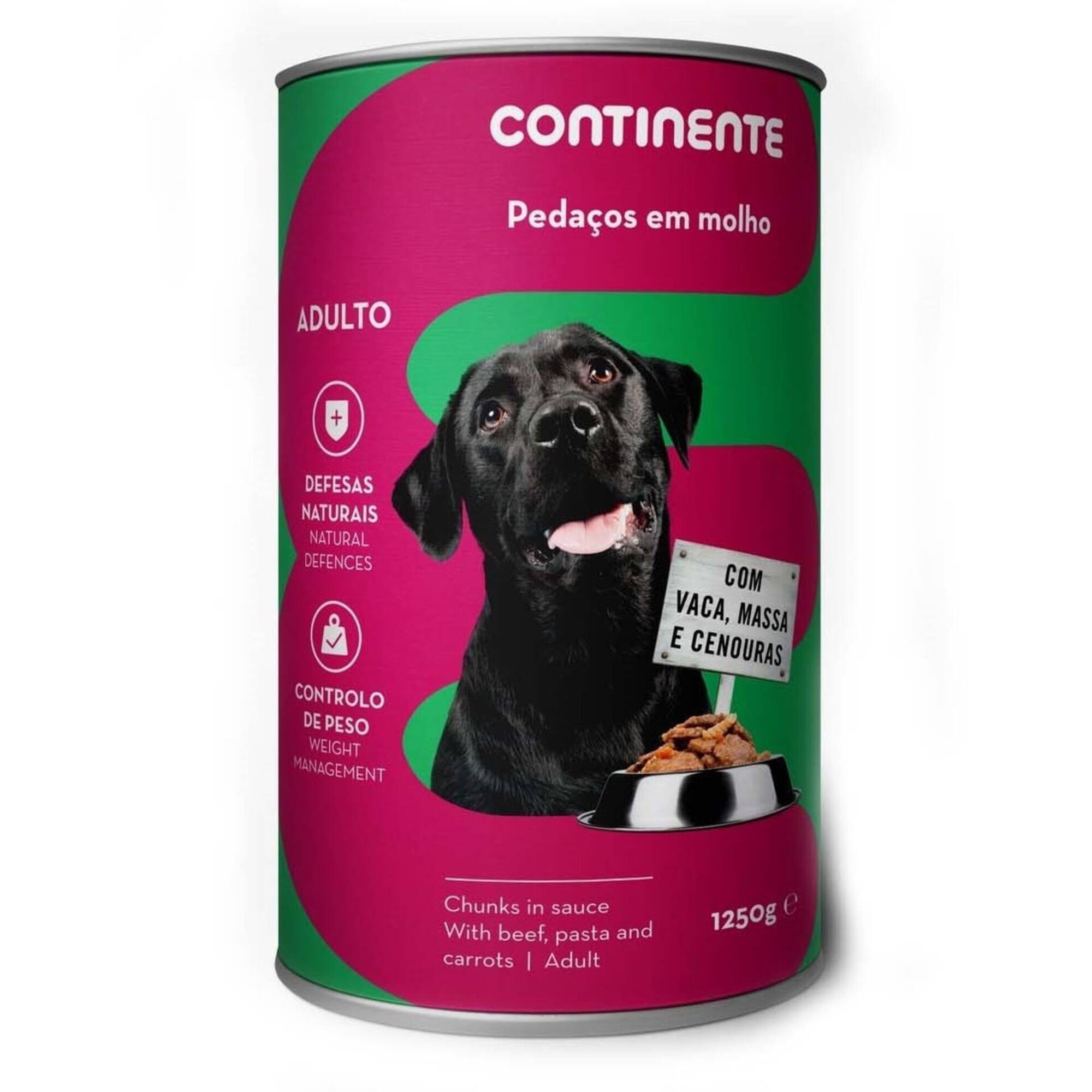 Comida Húmida para Cão Adulto Pedaços em Molho Vaca Lata Comida Húmida para Cão Adulto Pedaços em Molho Vaca Lata