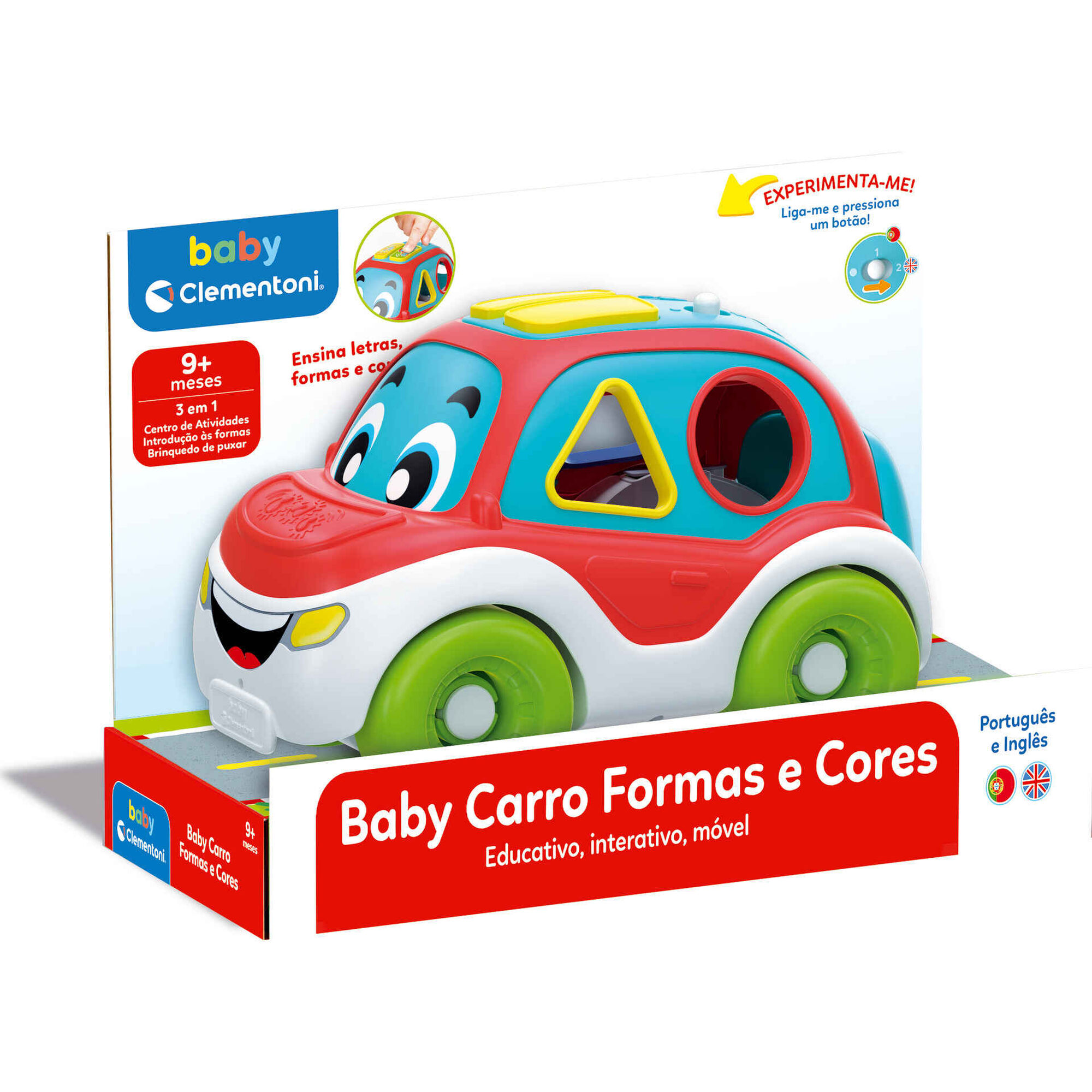 Baby Clementoni - Baby Carro Formas e Cores Falante