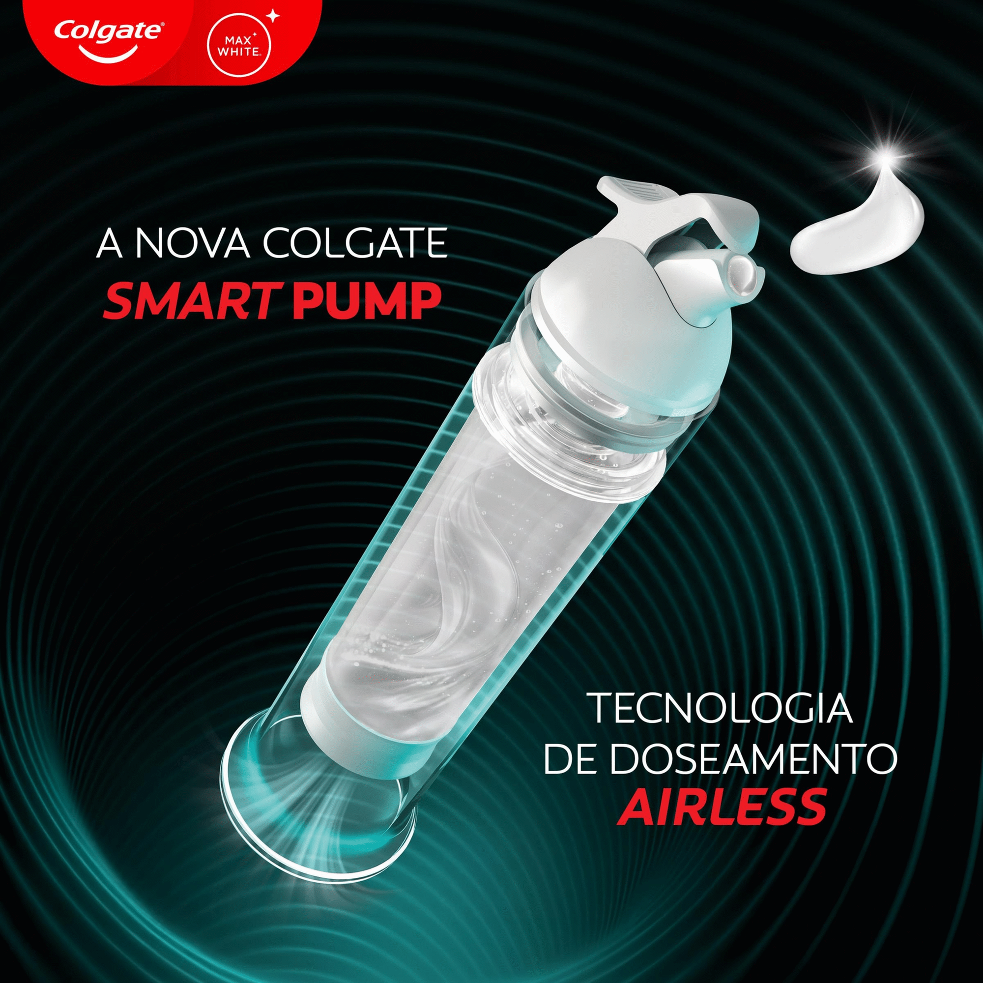 Pasta de Dentes Pump Radiant Glow Colgate Max White