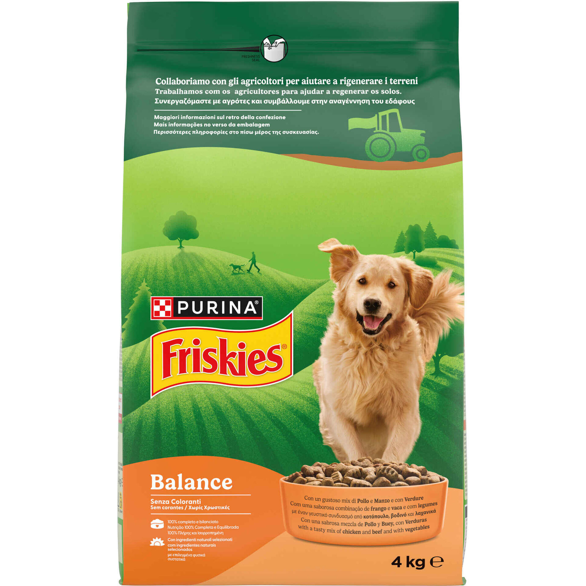 Ra&ccedil;&atilde;o para C&atilde;o Adulto Balance Frango Purina Friskies