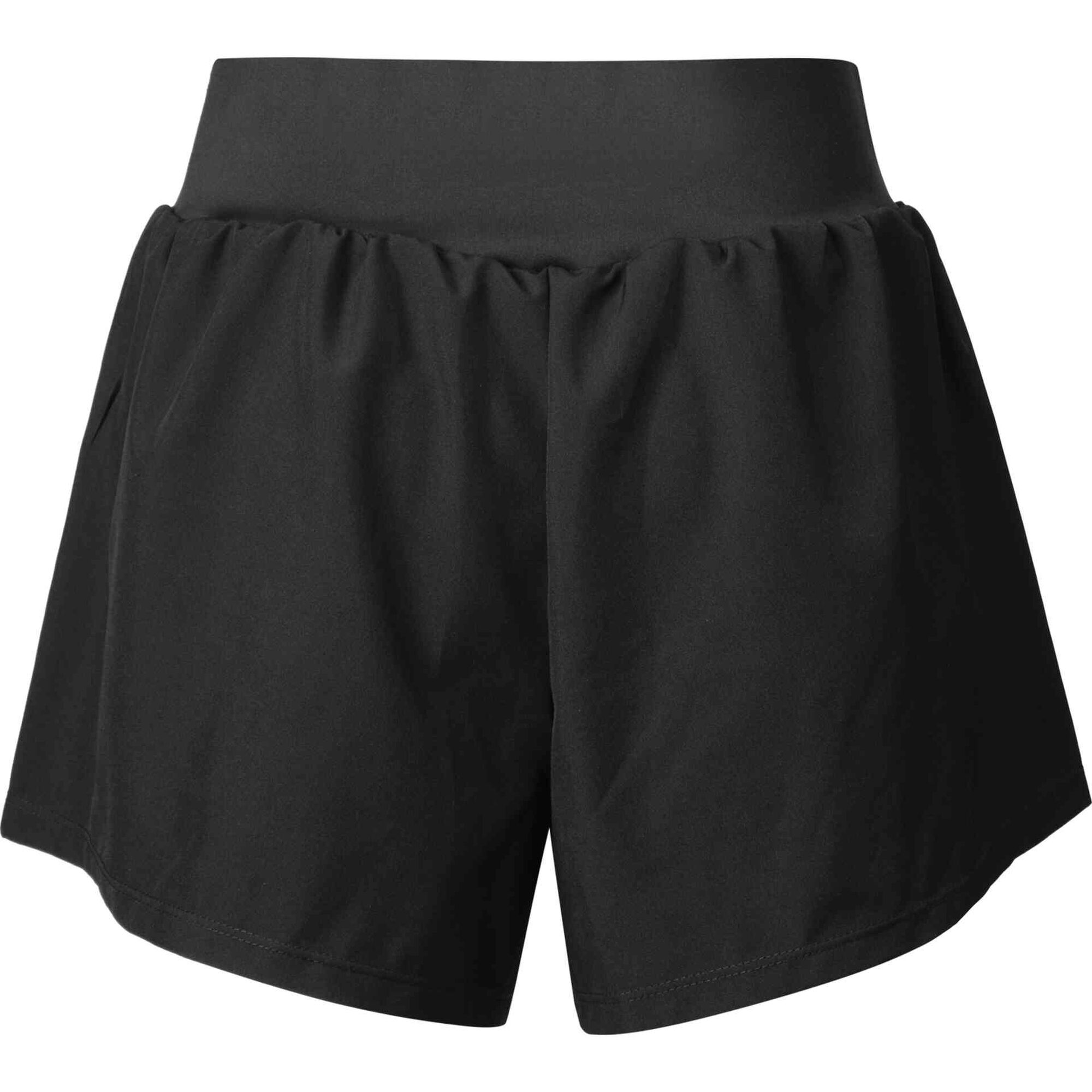 Calções de Corrida com Legging Mulher Preto S