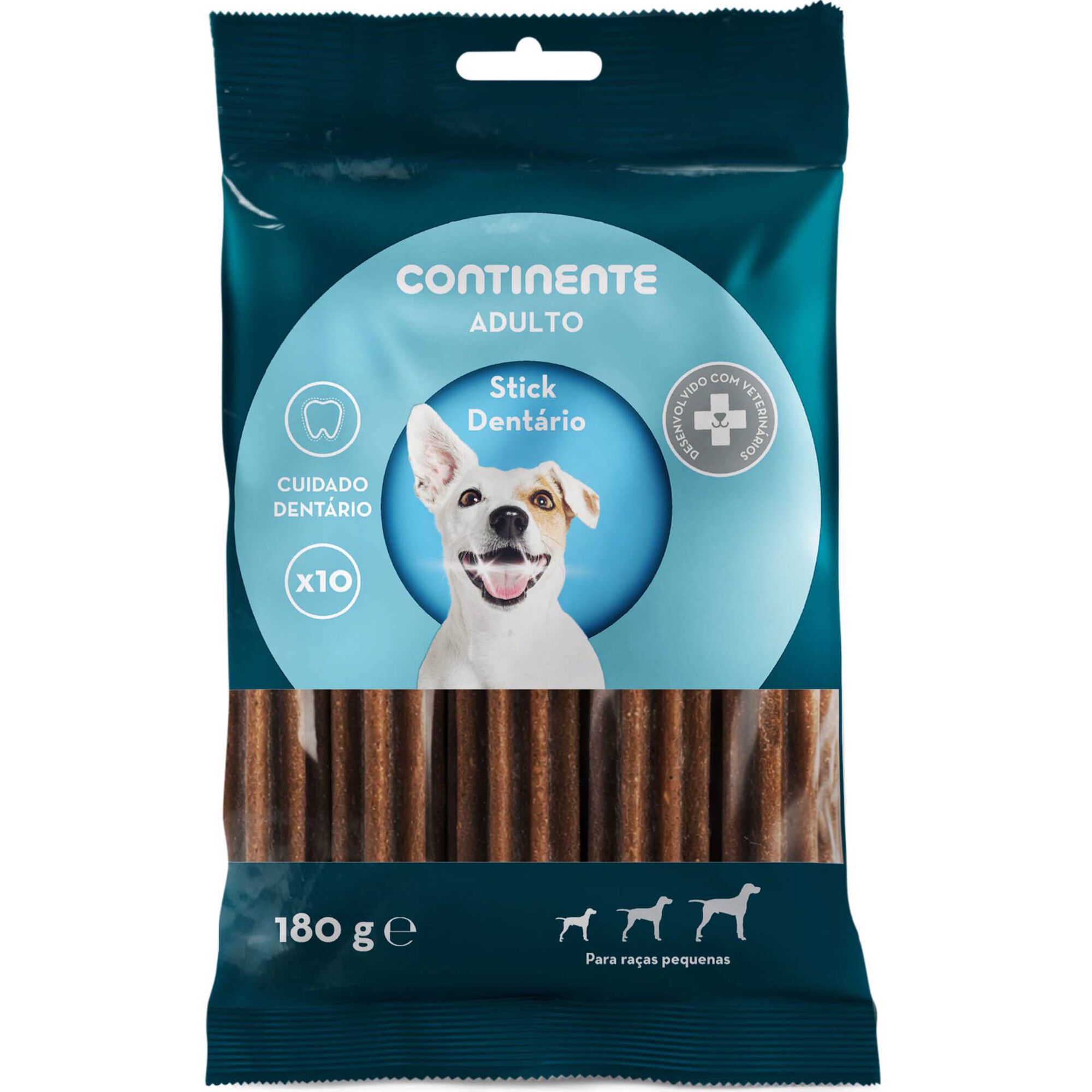 Snack para C&atilde;o Adulto Dent&aacute;rio Ra&ccedil;as Pequenas Continente