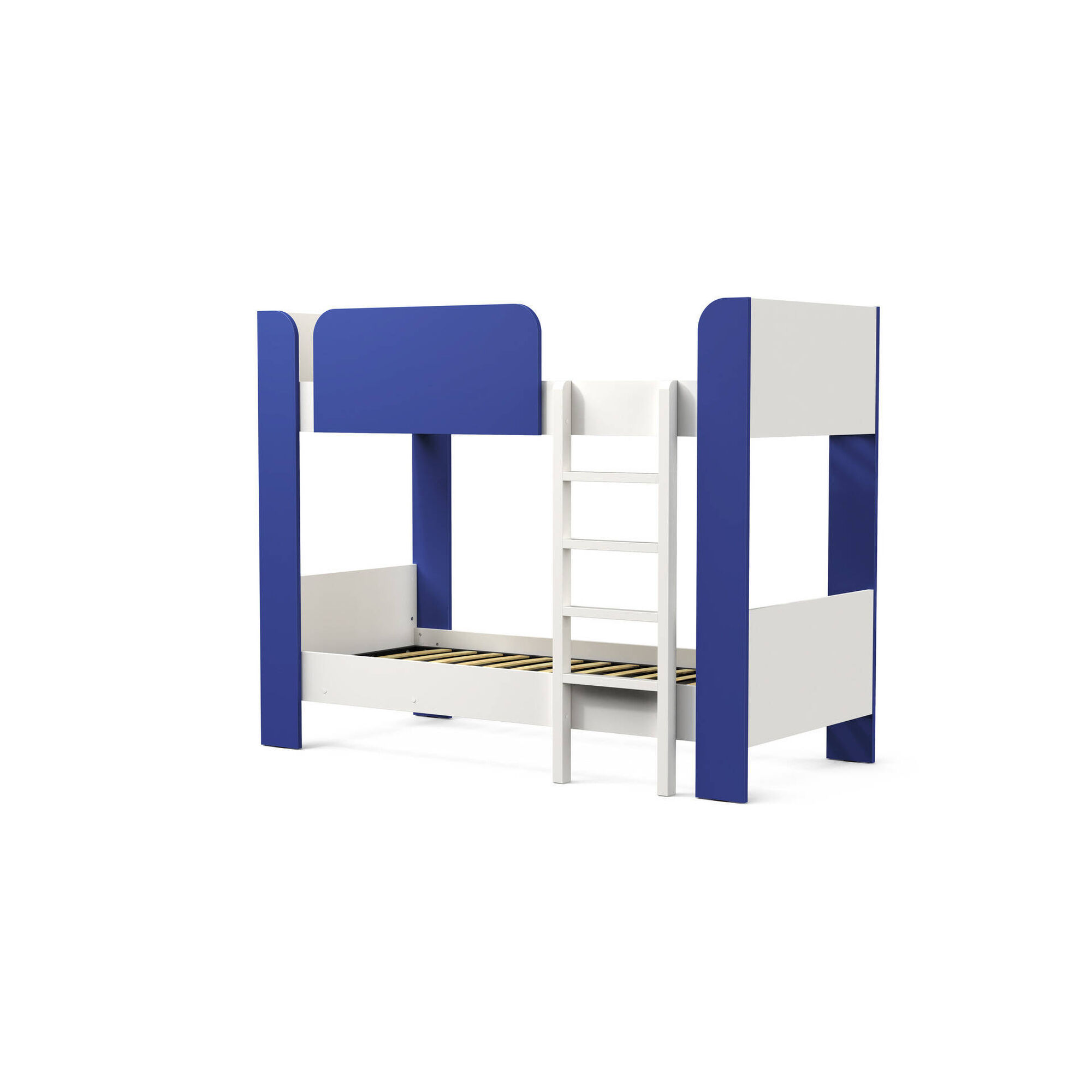 Beliche com Estrados 80x195cm Branco e Azul Play