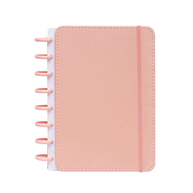 Caderno Smart com Elástico Espiral A5 Pautado Rosa Talia