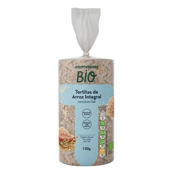 Tortitas de Arroz sem Glúten Continente Bio