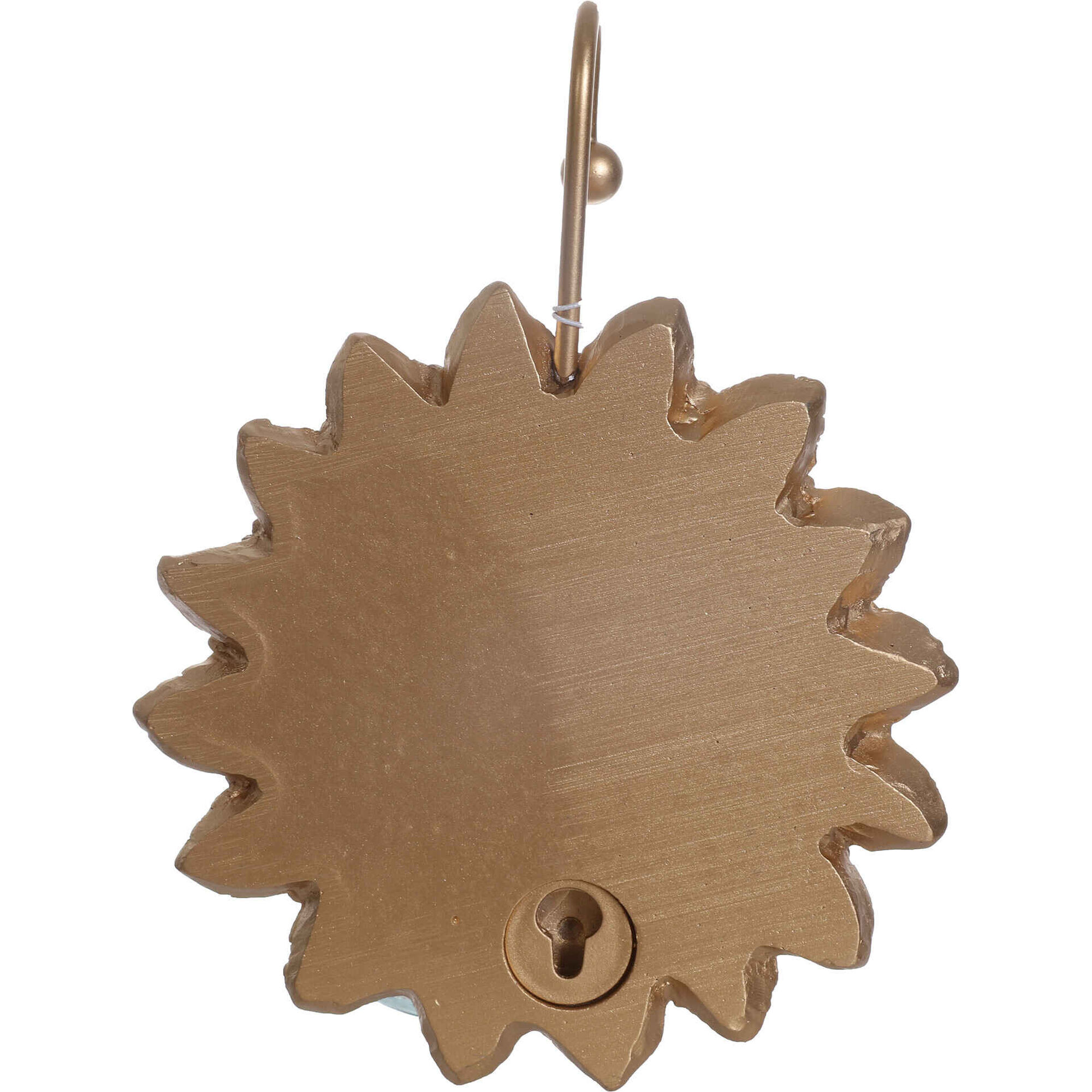 Pendurante Flor Dourada com Vidro