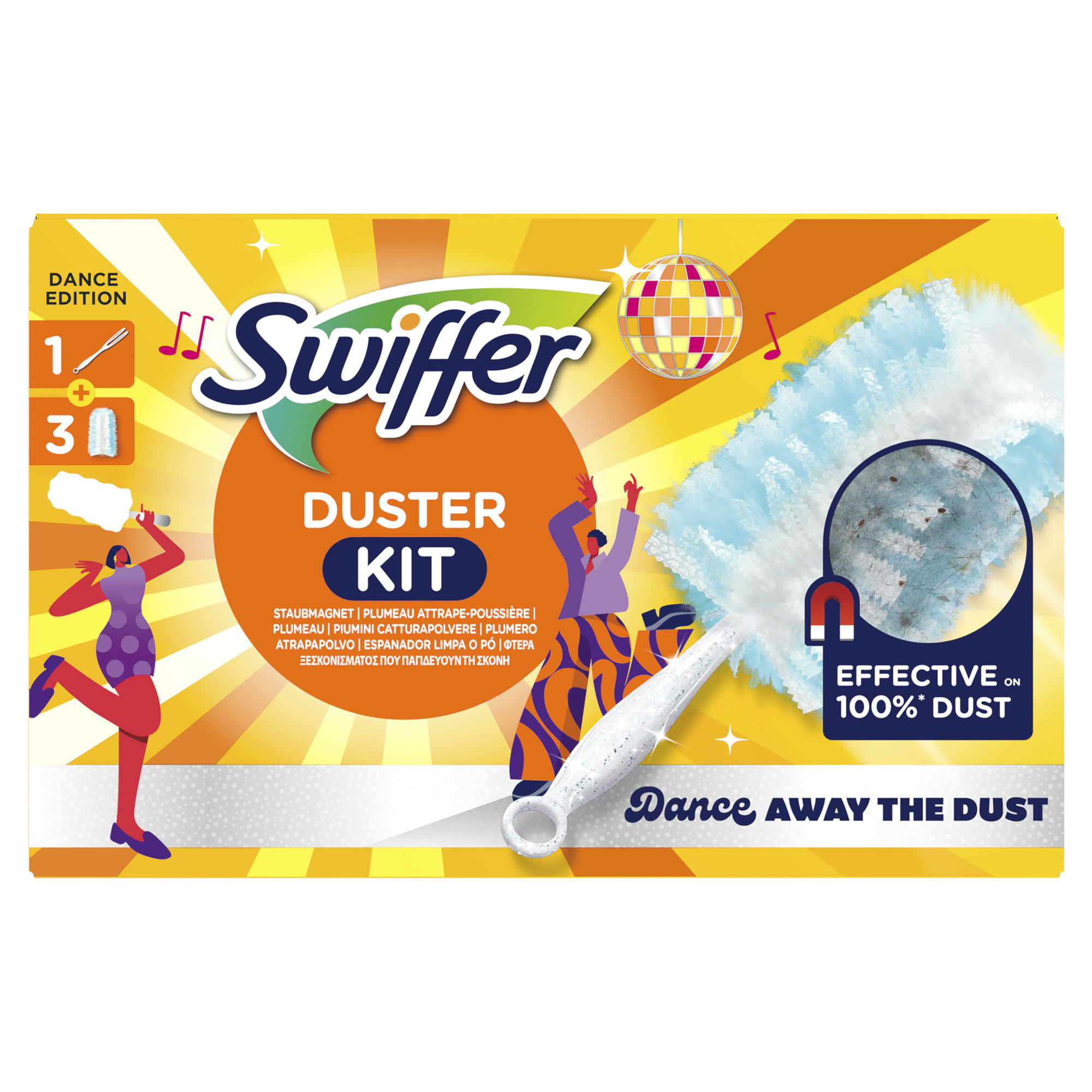 Espanador com 3 Recargas Dance Edi&ccedil;&atilde;o Limitada Swiffer
