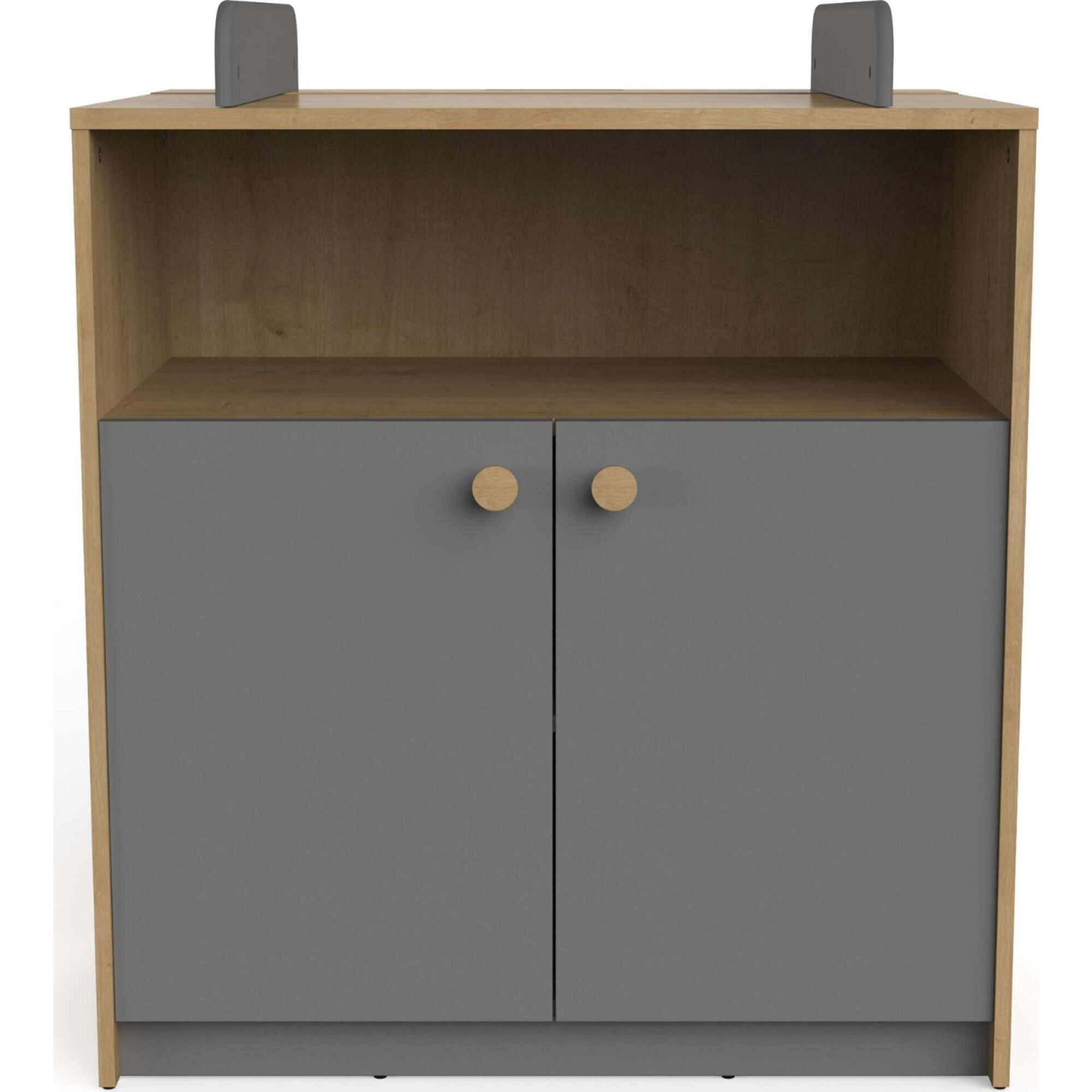 Cómoda com Muda Fraldas 79,6x70x94,4cm Cinza Gabin