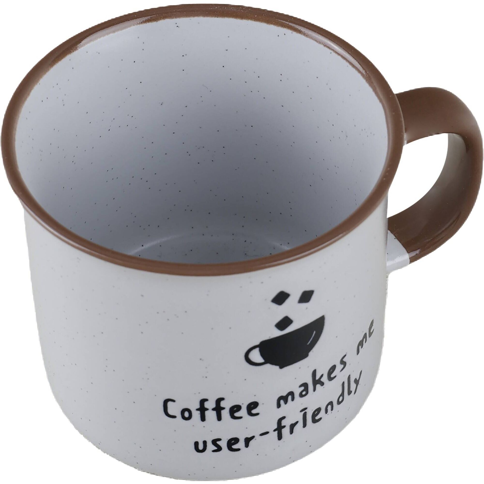 Caneca 285ml Coffee Makes Me User Friendly Branca Kasa