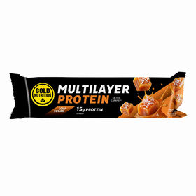 Barra Prote&iacute;na Multilayer Low Sugar Caramelo Salgado Gold Nutrition