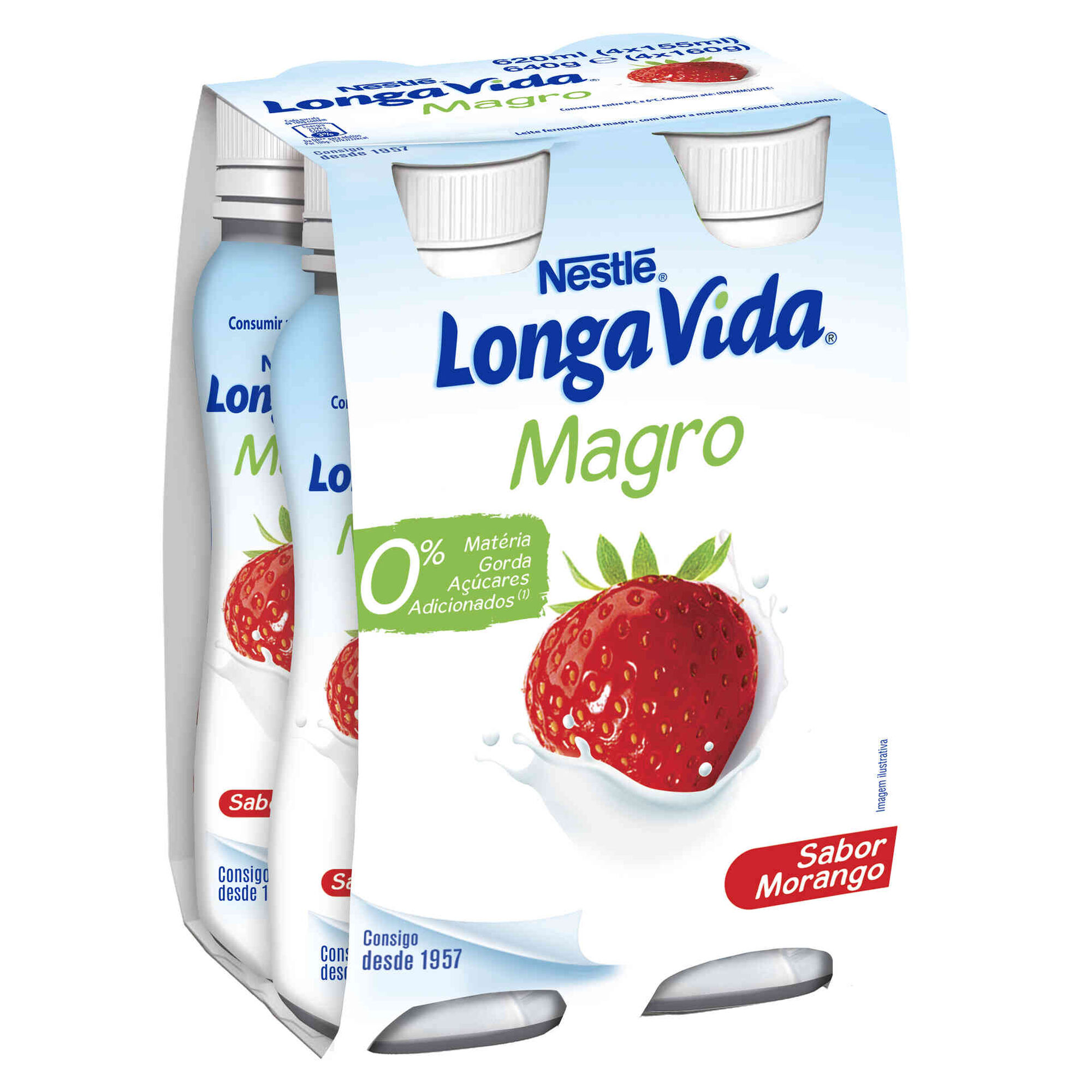 Iogurte Líquido Magro Morango sem Açúcar