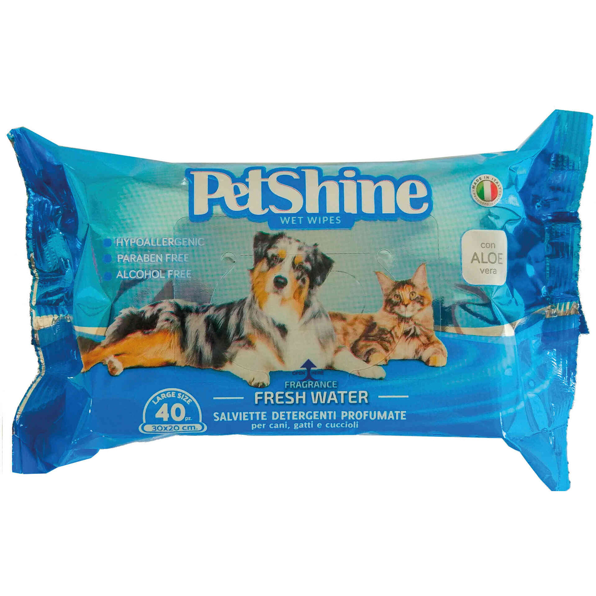Toalhitas para C&atilde;o Frag&acirc;ncia Fresh PetShine