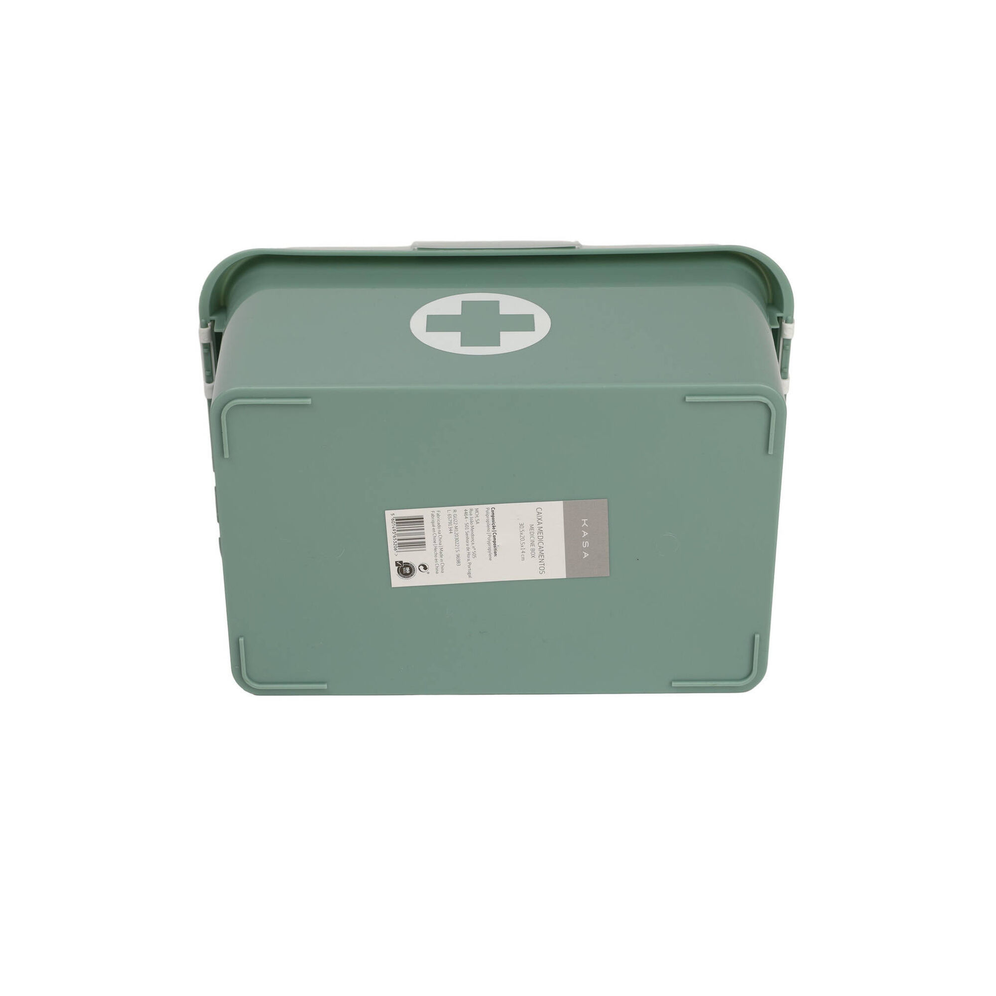 Caixa Medicamentos 30,5x20,5x14cm Verde Kasa