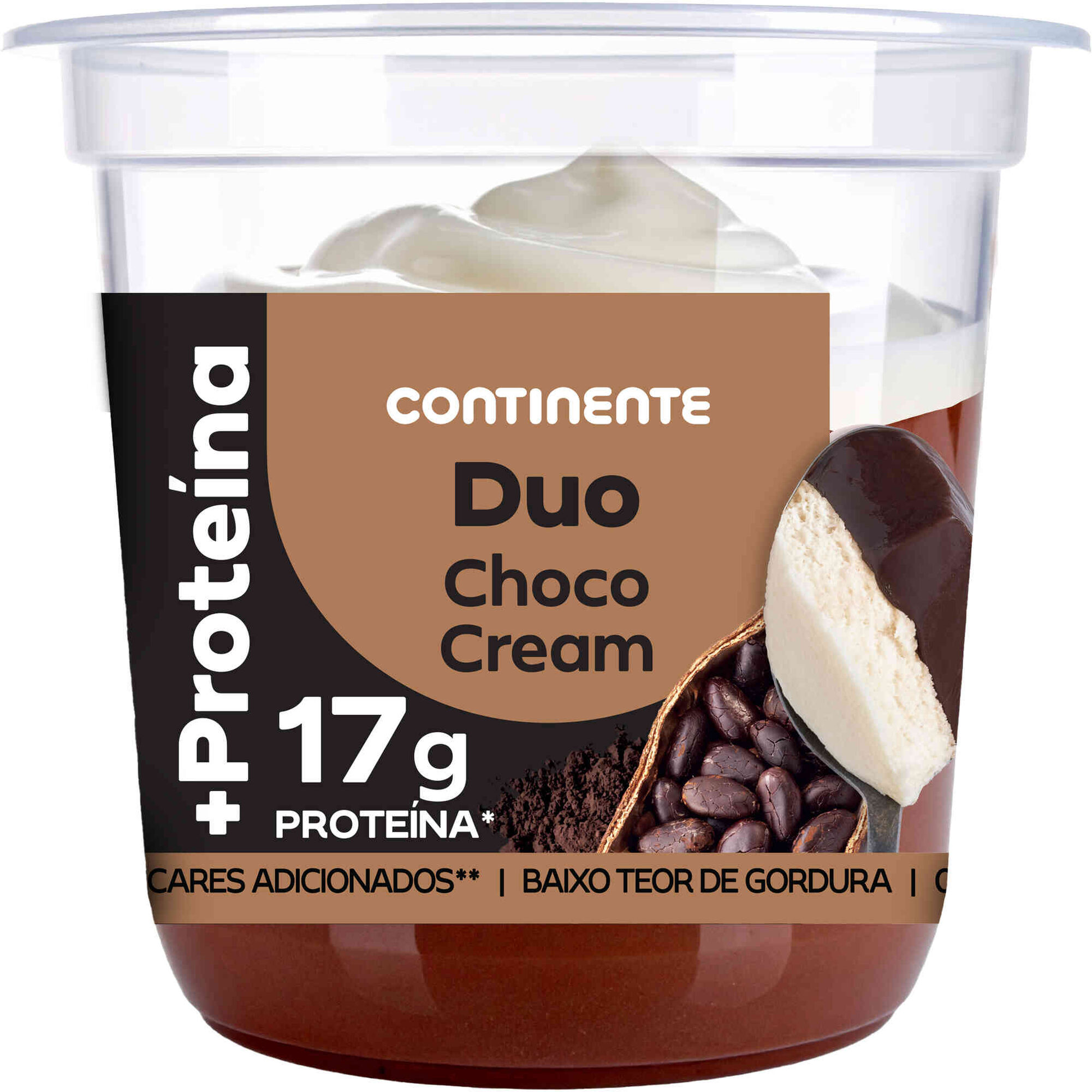 Sobremesa +Prote&iacute;na Duo Choco Cream Continente