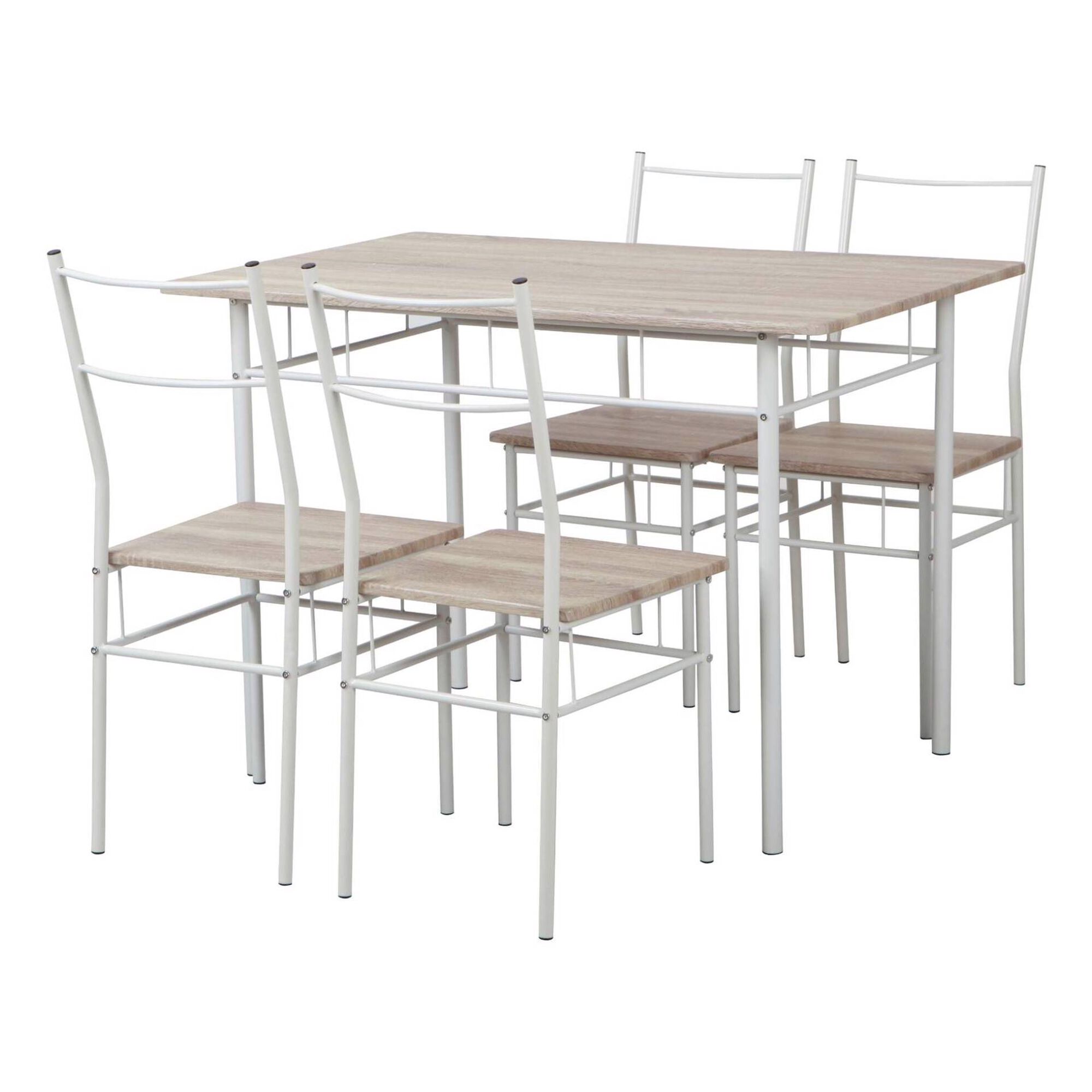Conjunto Mesa 110x70cm e 4 Cadeiras Wood Conjunto Mesa 110x70cm e 4 Cadeiras Wood