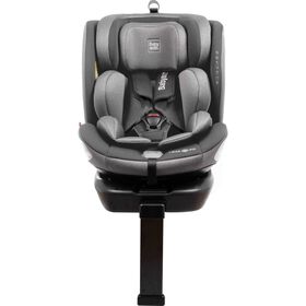 Cadeira Auto I-Size 40-150cm Isofix Rotativa com Pata Cinza