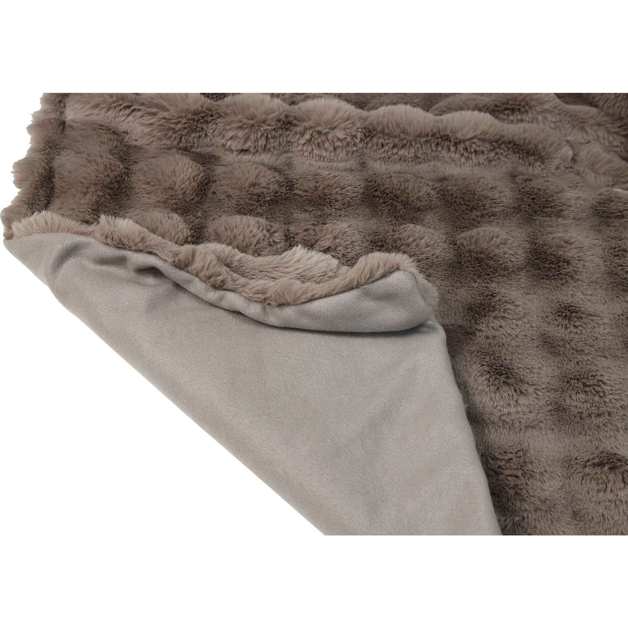 Manta Efeito Pelo 130x160xm Castanha