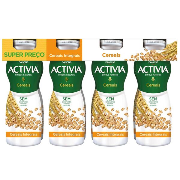 Iogurte Líquido Bifidus Cereais Integrais Activia Danone