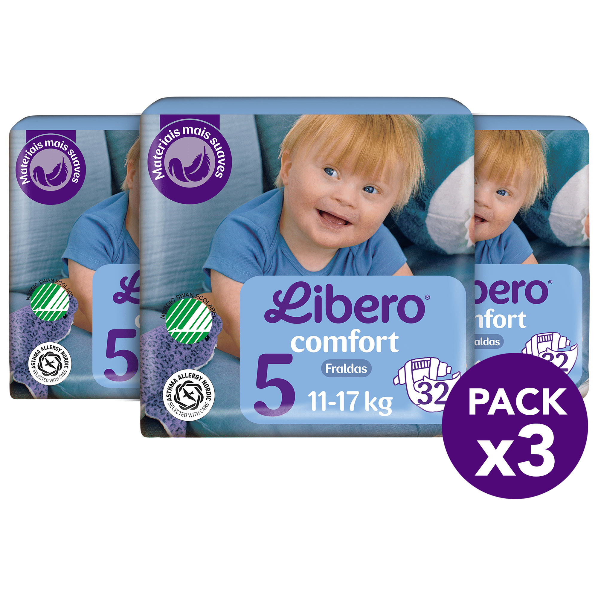 Fraldas Comfort 11-17 Kg T5 Libero