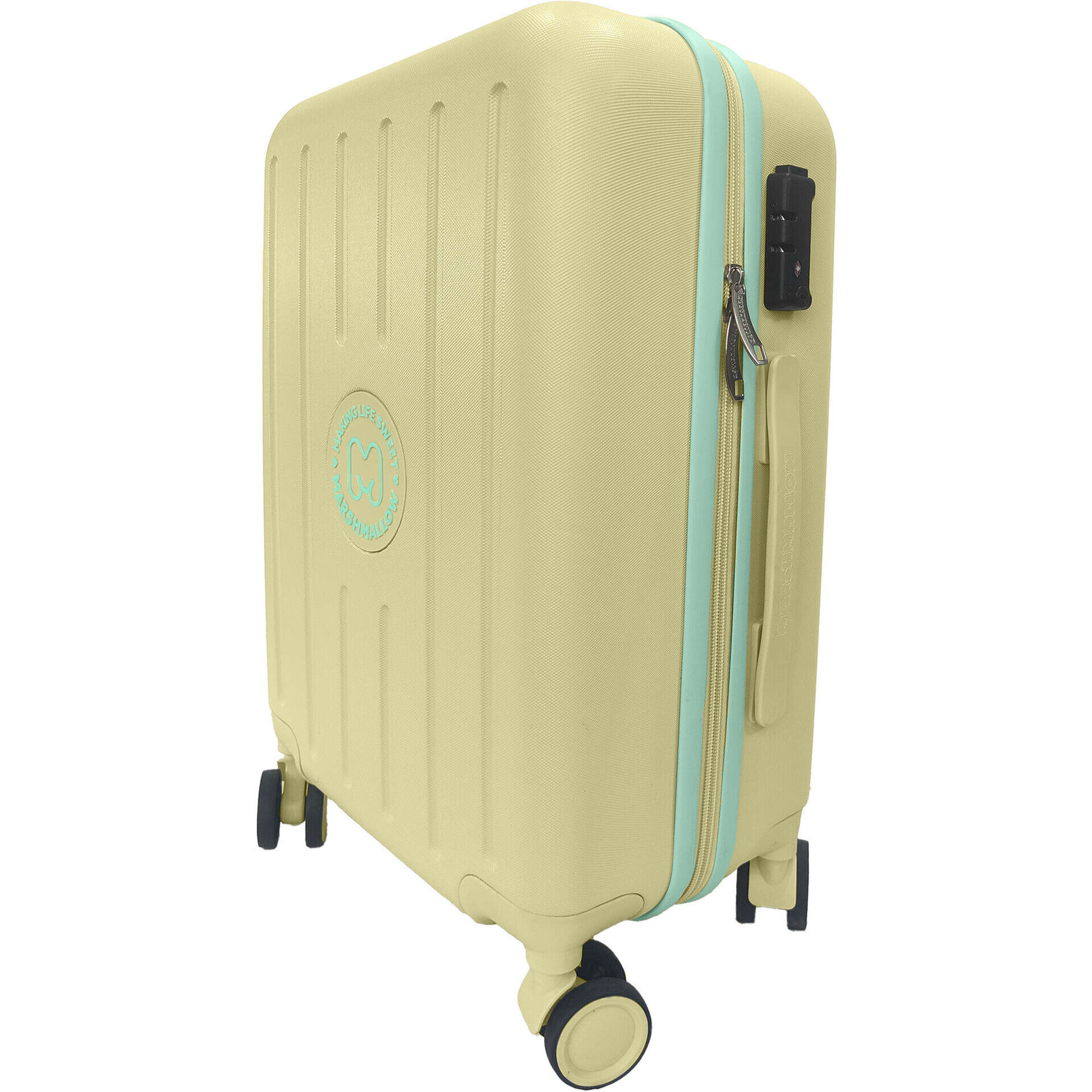 Mala de Cabine 4 Rodas Amarela Marshmallow