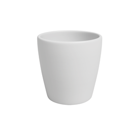 Vaso Redondo Cer&acirc;mica 14cm Branco Artevasi