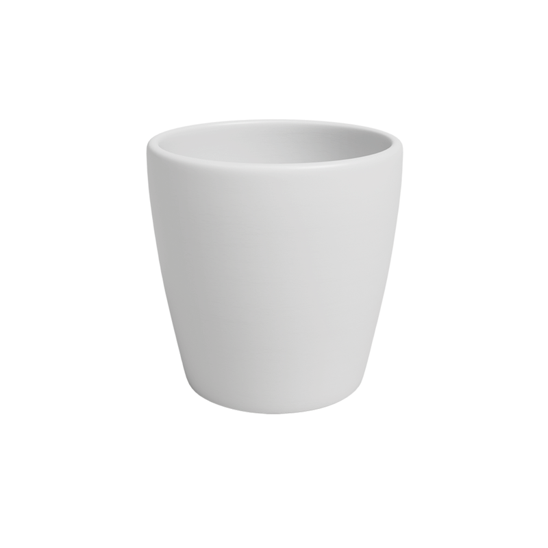 Vaso Redondo Cerâmica 14cm Branco Artevasi