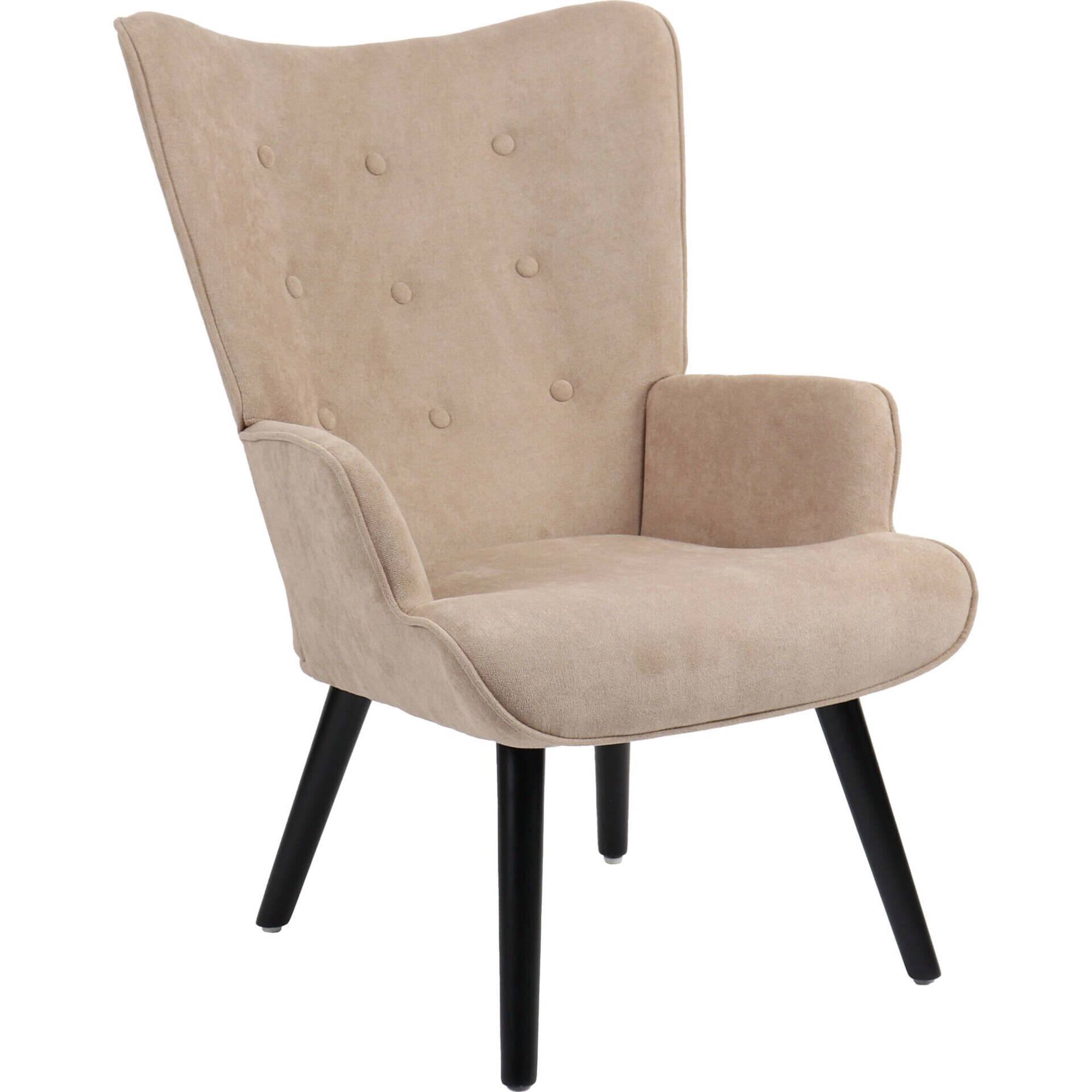 Poltrona Úrsula 74x66x96cm Cinza Claro