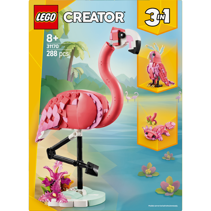LEGO Creator - Animais Selvagens: Flamingo Cor-de-rosa - 31170