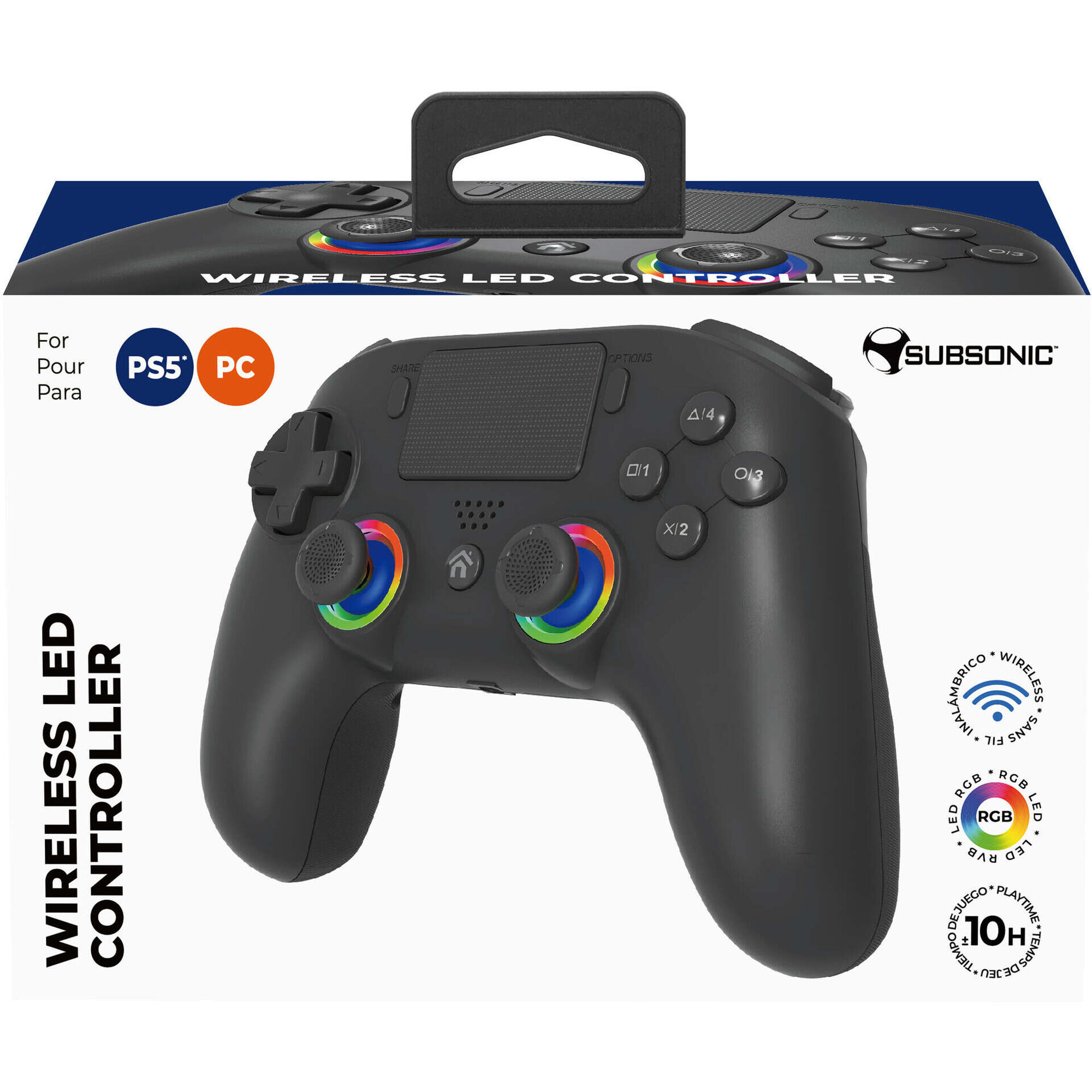 Subsonic - Comando PS5 Wireless Preto