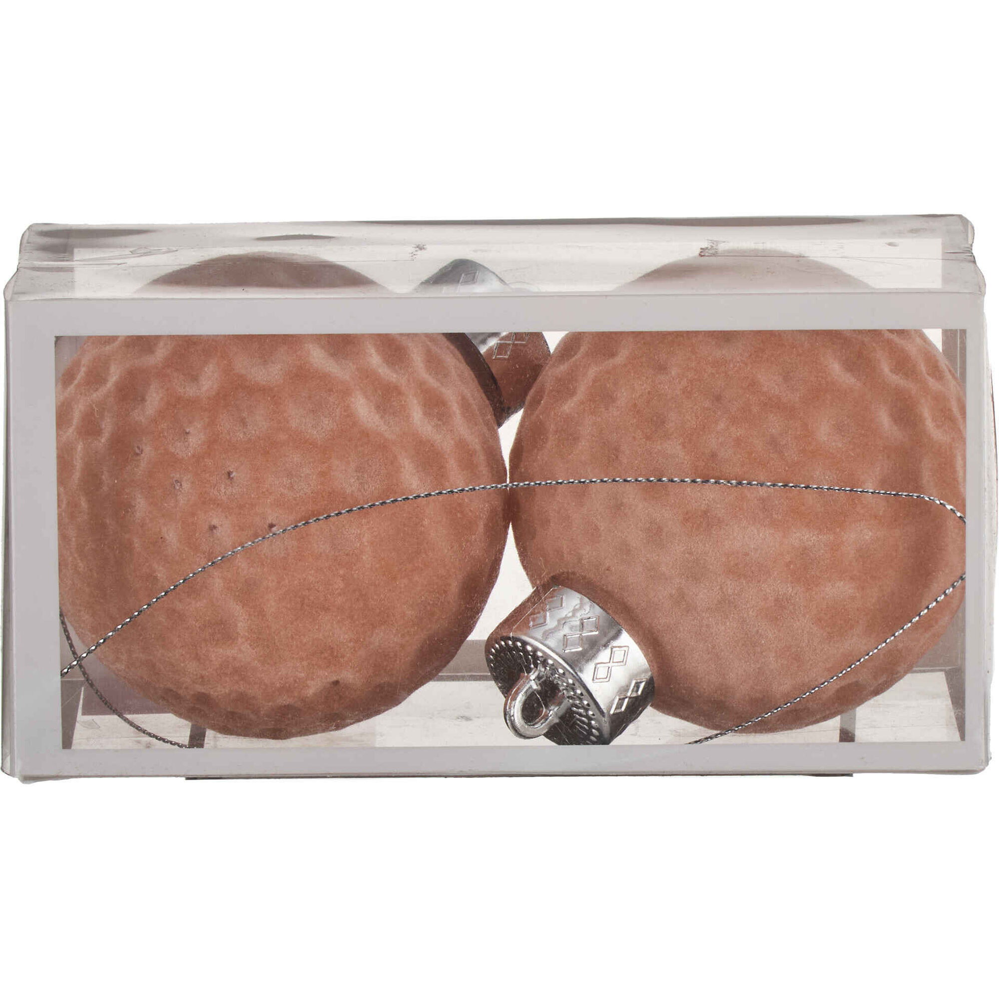 Conjunto 2 Bolas Veludo Relevo Rosas