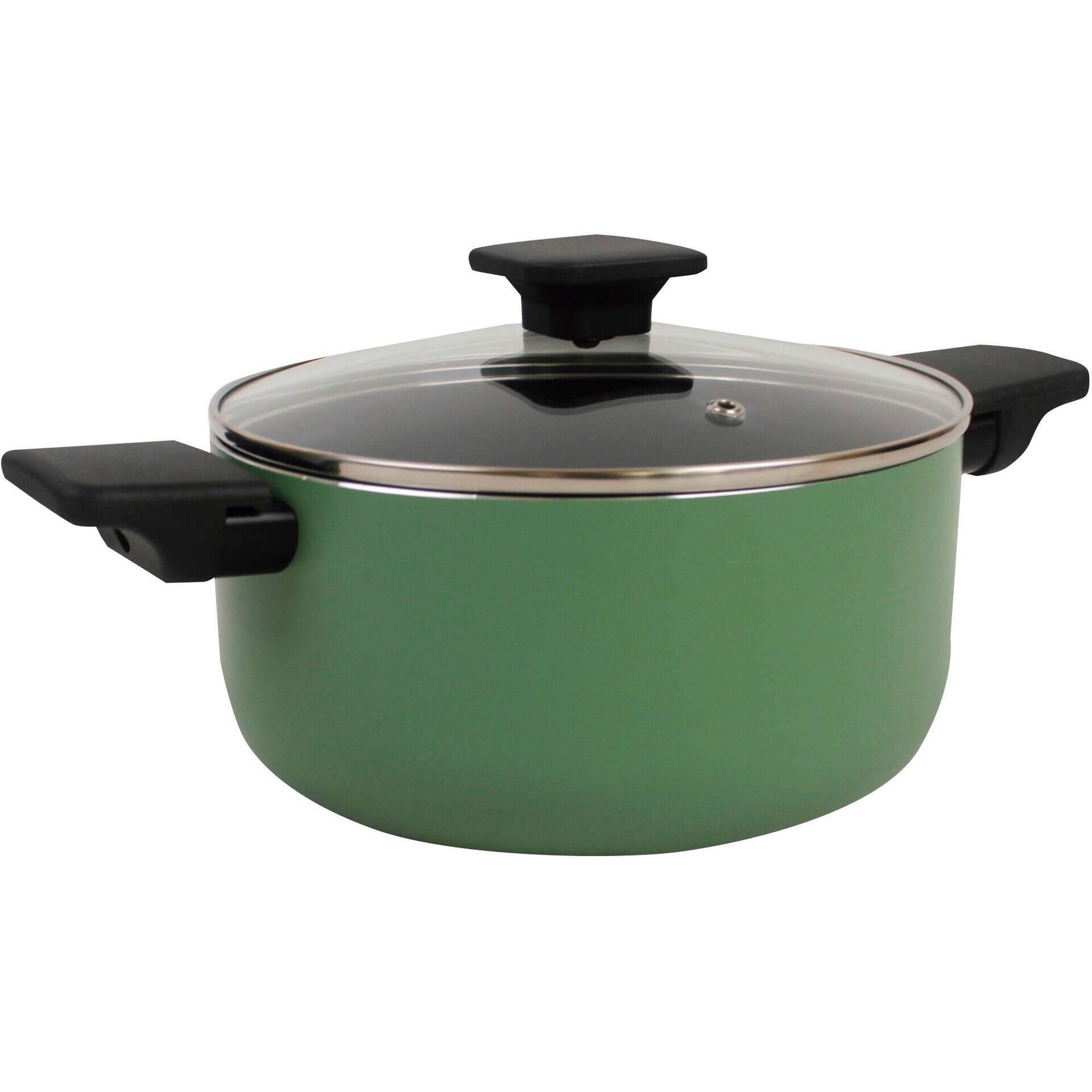 Ca&ccedil;arola 24cm Cer&acirc;mica Square Verde Kasa