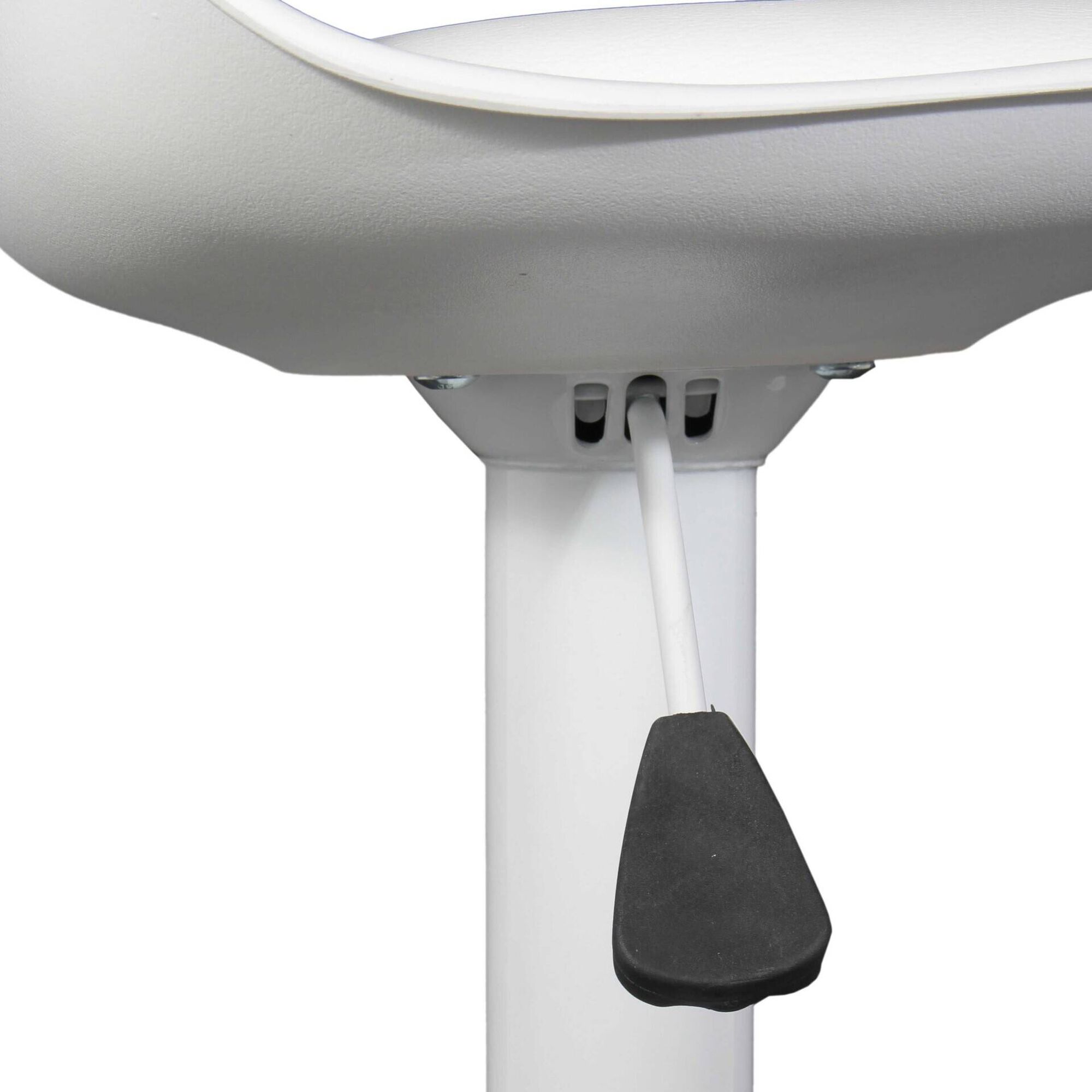 Conjunto de 2 Bancos Altos Acolchoados Branco Isak
