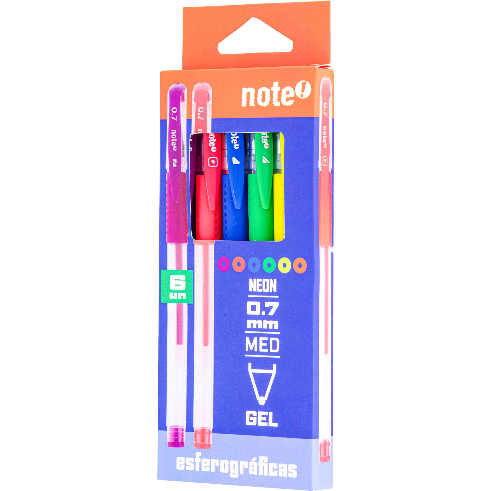 Conjunto 6 Canetas de Tinta Gel Neon Note!