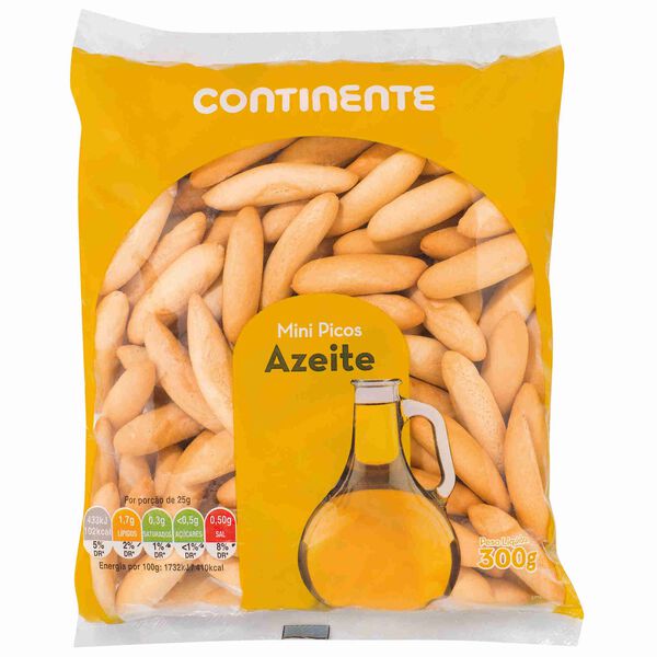 Mini Gressinos com Azeite Continente